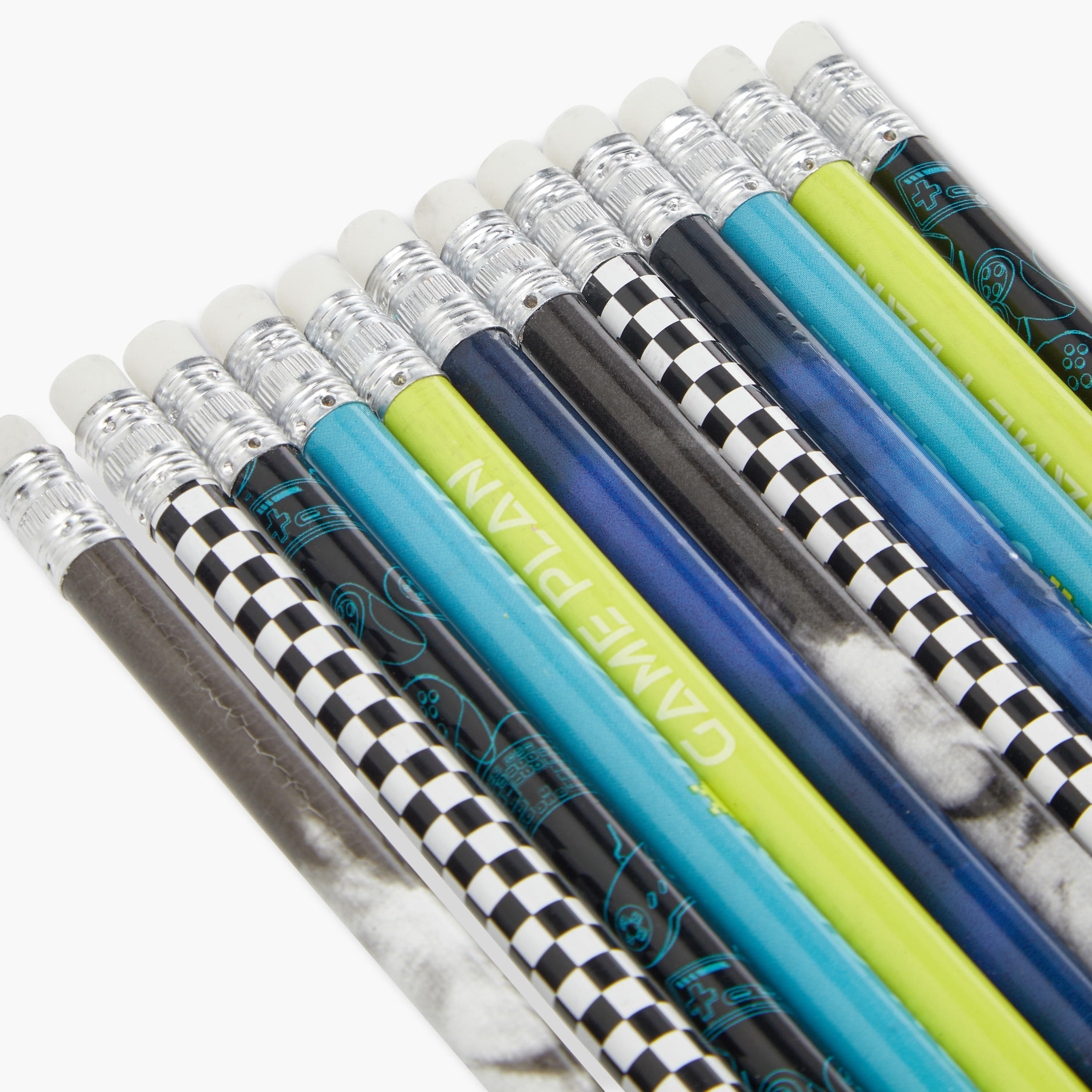 Printed Wooden HB Pencil - Set of 12-school-stationery-pensandpencils-image-4