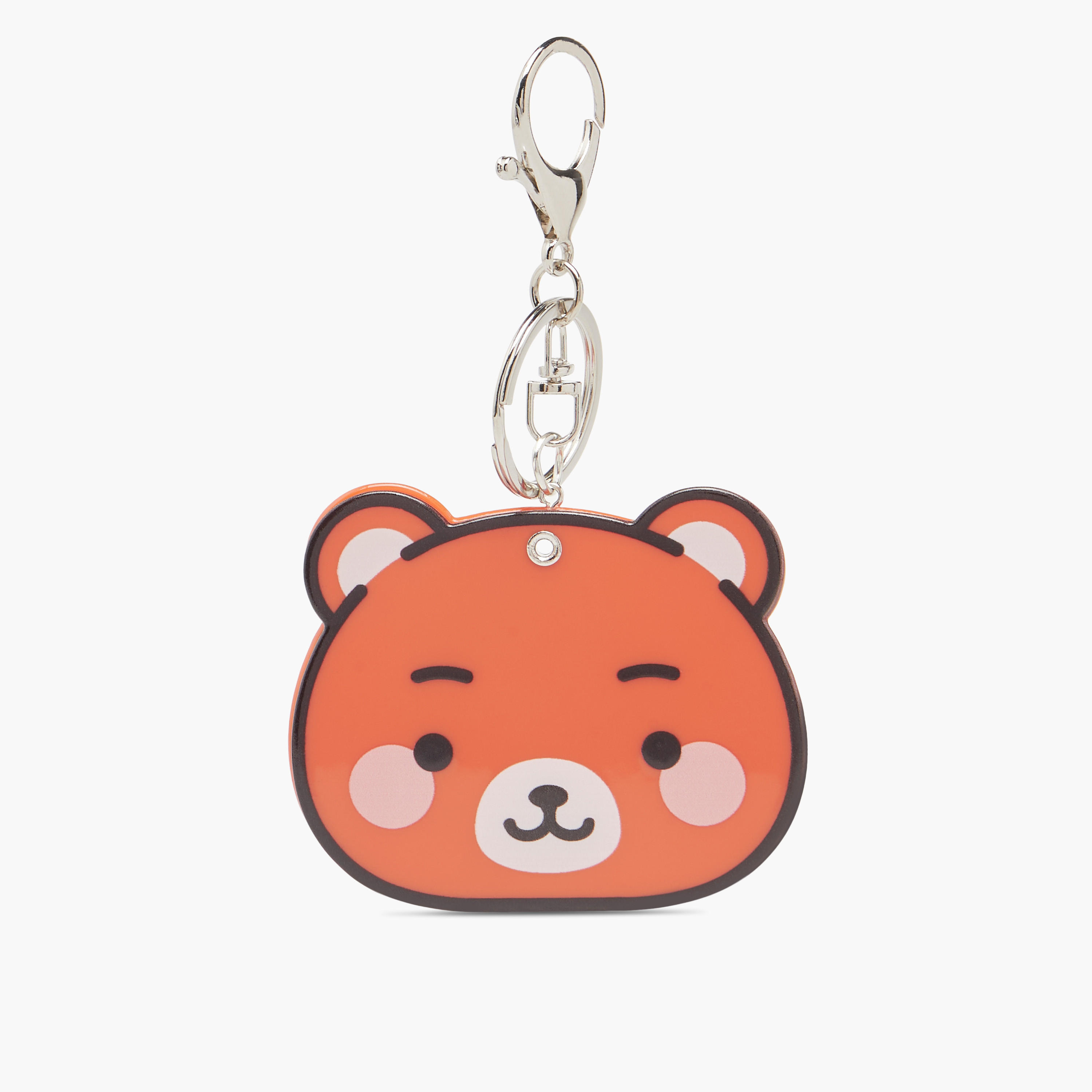 Teddy Bear Accent Keychain with Hook-girls-accessories-keyringsandbagcharms-image-1