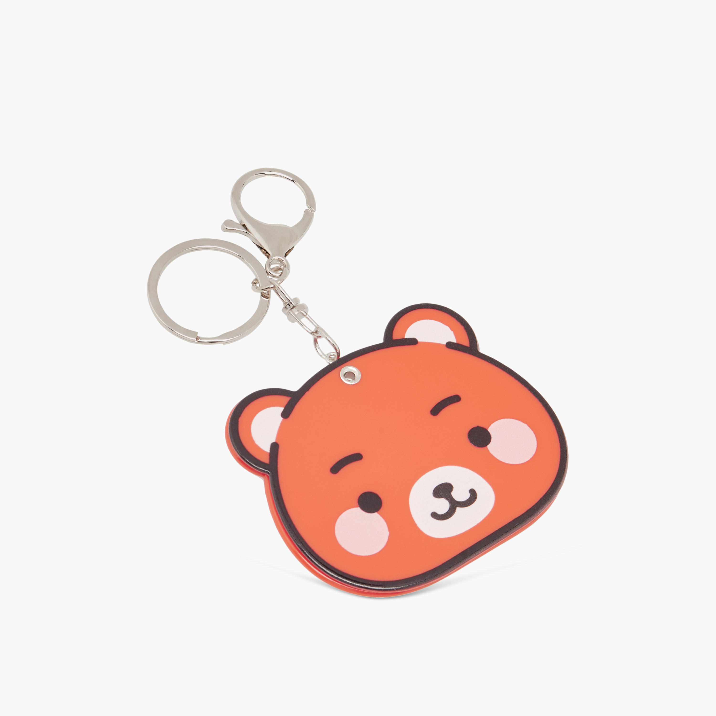 Teddy Bear Accent Keychain with Hook-girls-accessories-keyringsandbagcharms-image-2