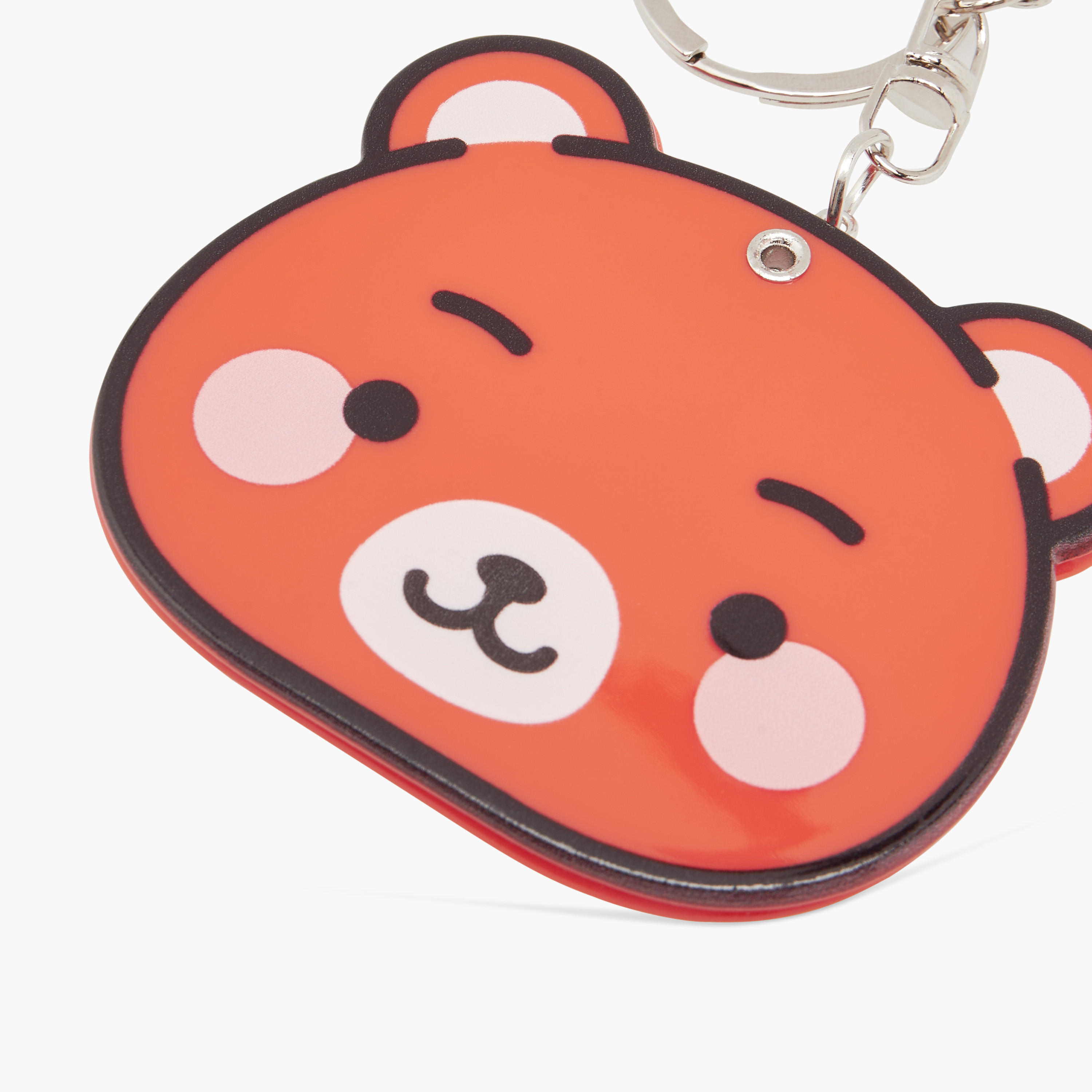 Teddy Bear Accent Keychain with Hook-girls-accessories-keyringsandbagcharms-image-3