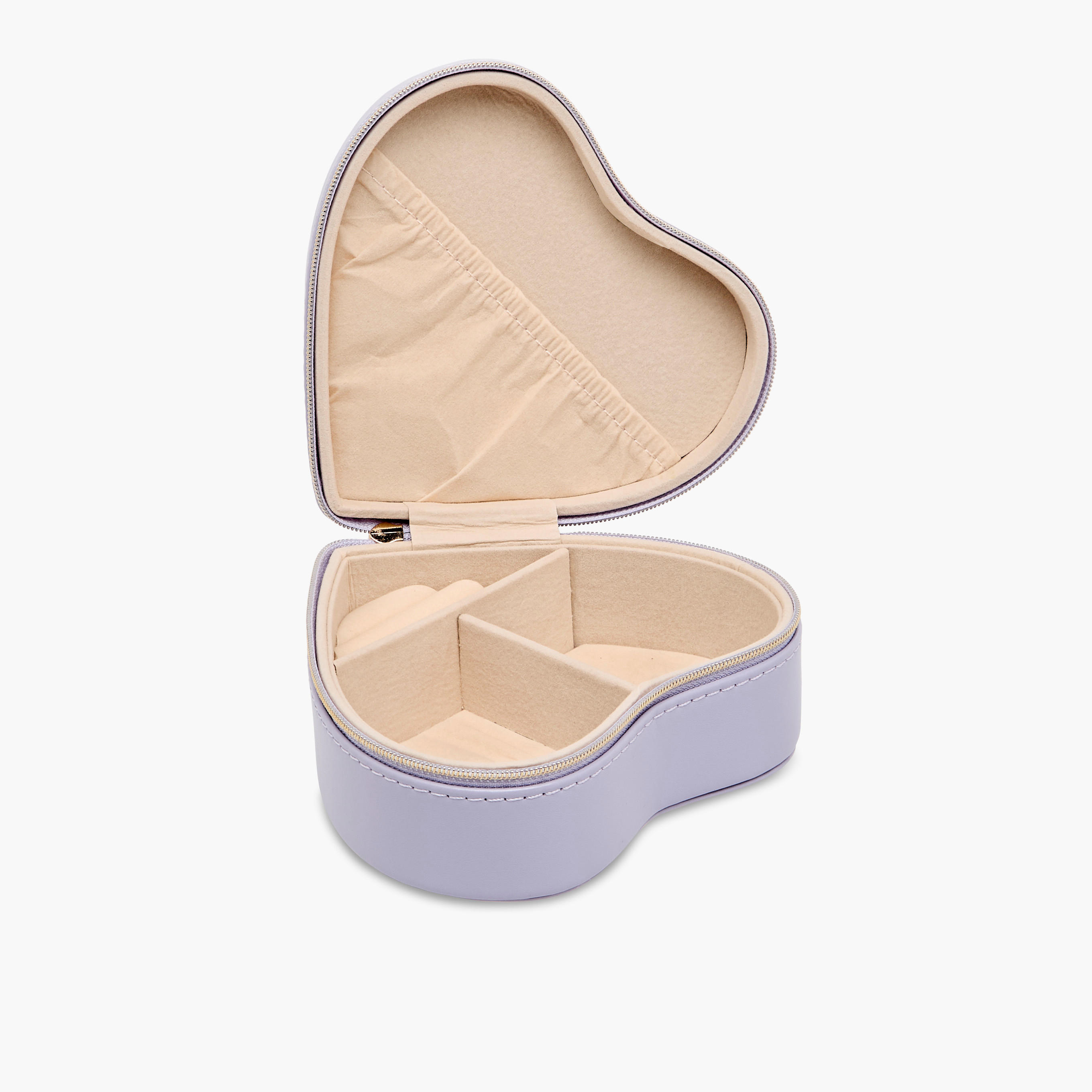 Heart Jewellery Box with Zip Closure - 14x13x6 cms-women-watchesandjewellery-jewellery-storage-image-2