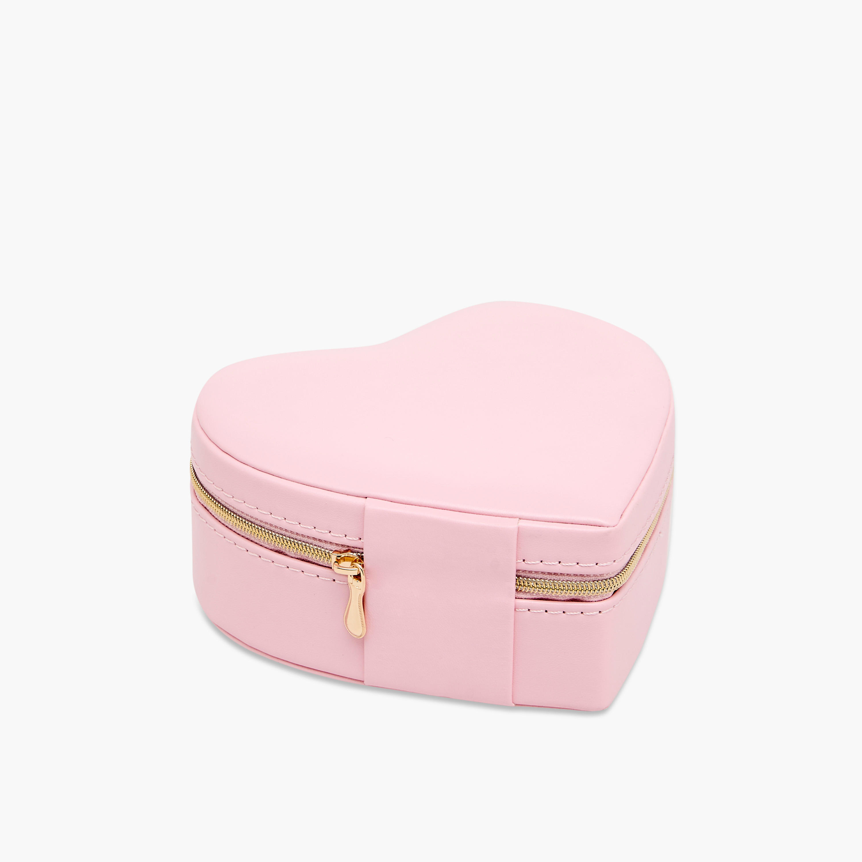 Heart Jewellery Box with Zip Closure - 14x13x6 cms-women-watchesandjewellery-jewellery-storage-image-1