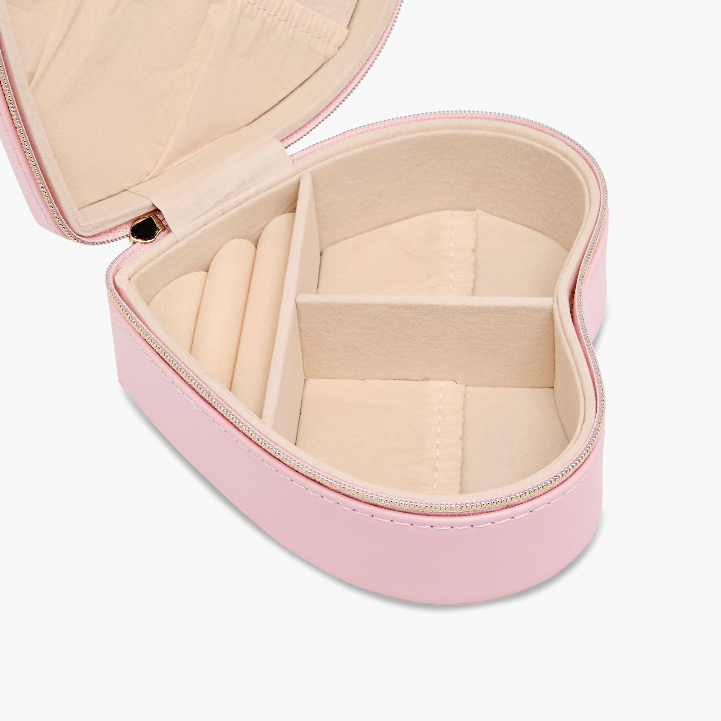 Heart Jewellery Box with Zip Closure - 14x13x6 cms-women-watchesandjewellery-jewellery-storage-image-4