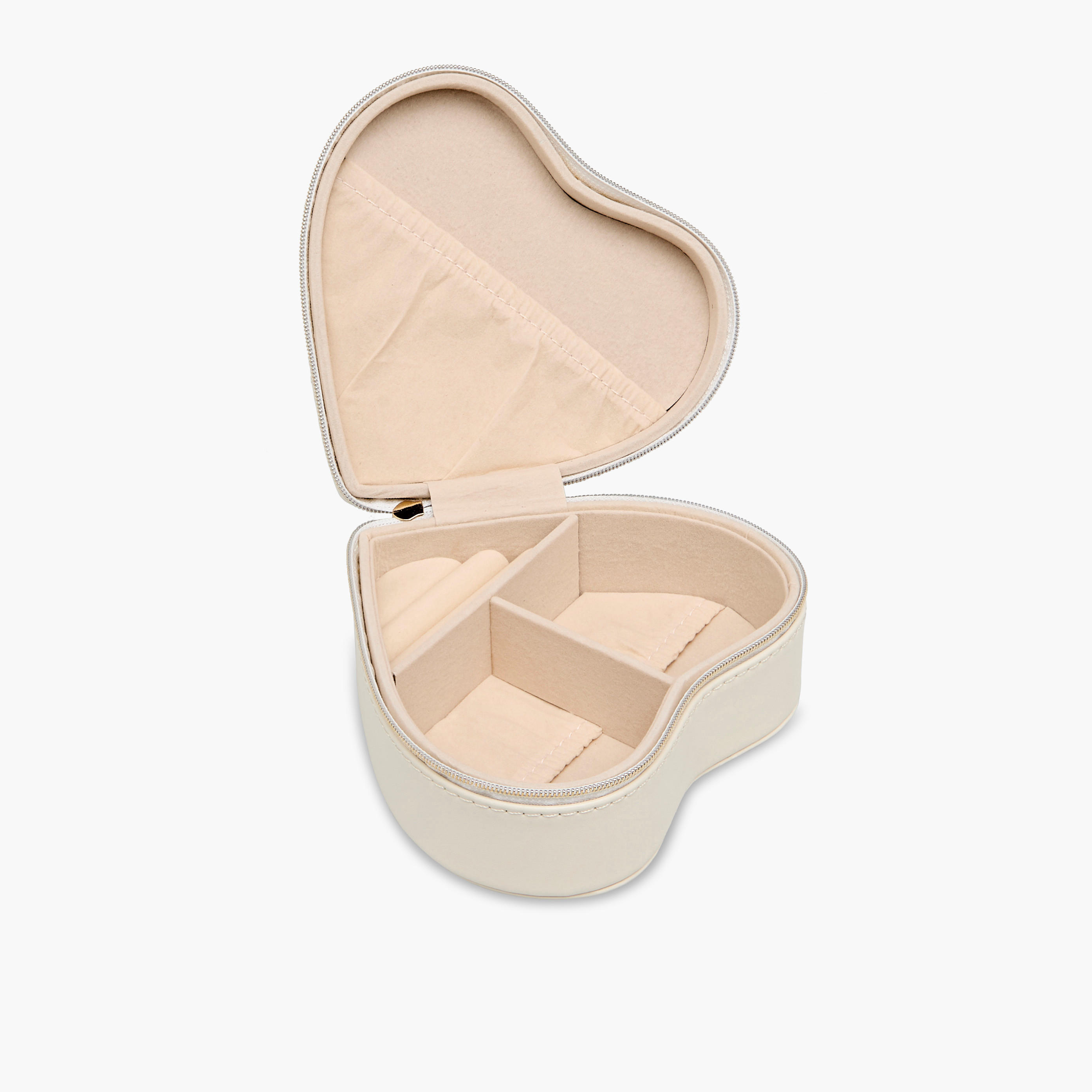 Heart Jewellery Box with Zip Closure - 14x13x6 cms-women-watchesandjewellery-jewellery-storage-image-2