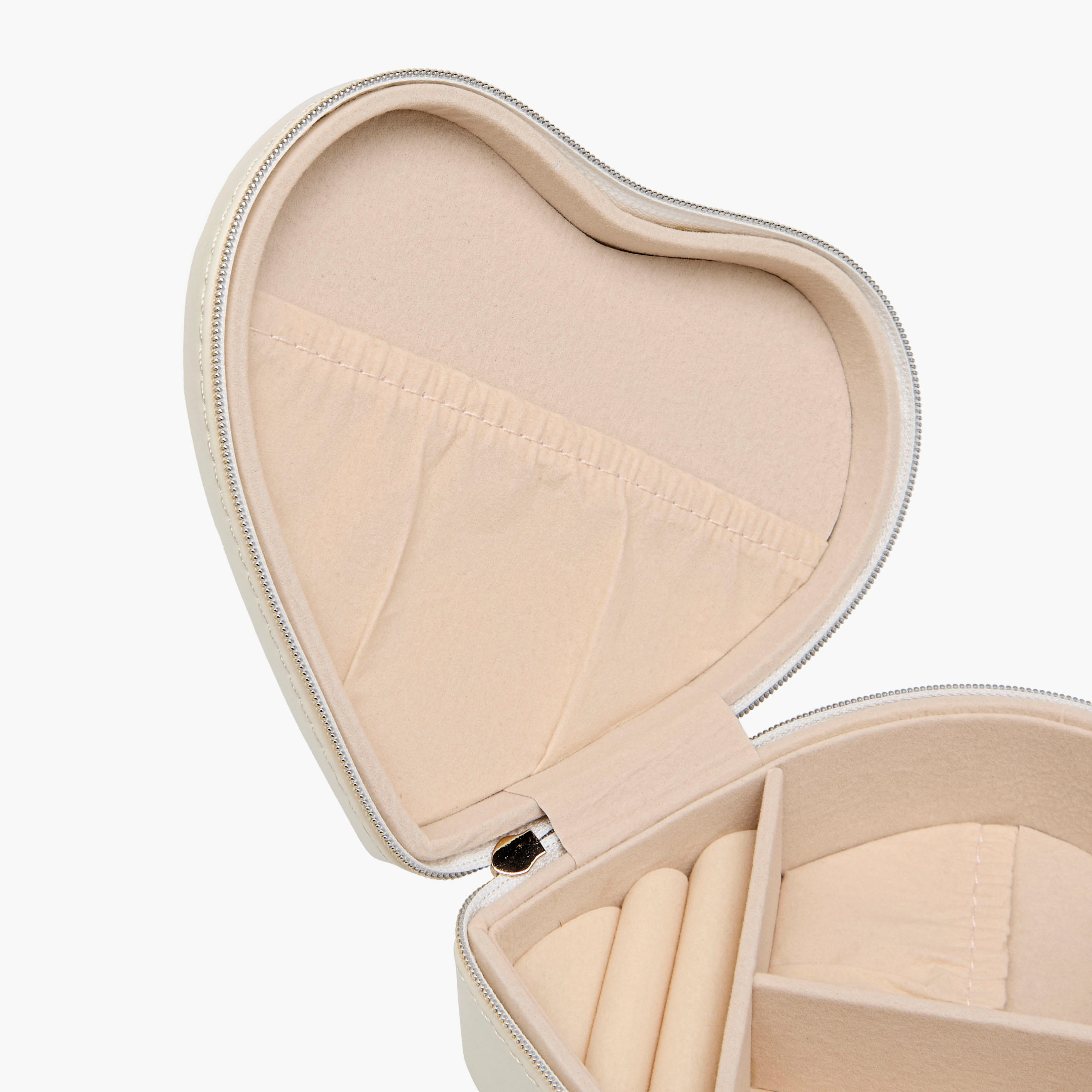 Heart Jewellery Box with Zip Closure - 14x13x6 cms-women-watchesandjewellery-jewellery-storage-image-3