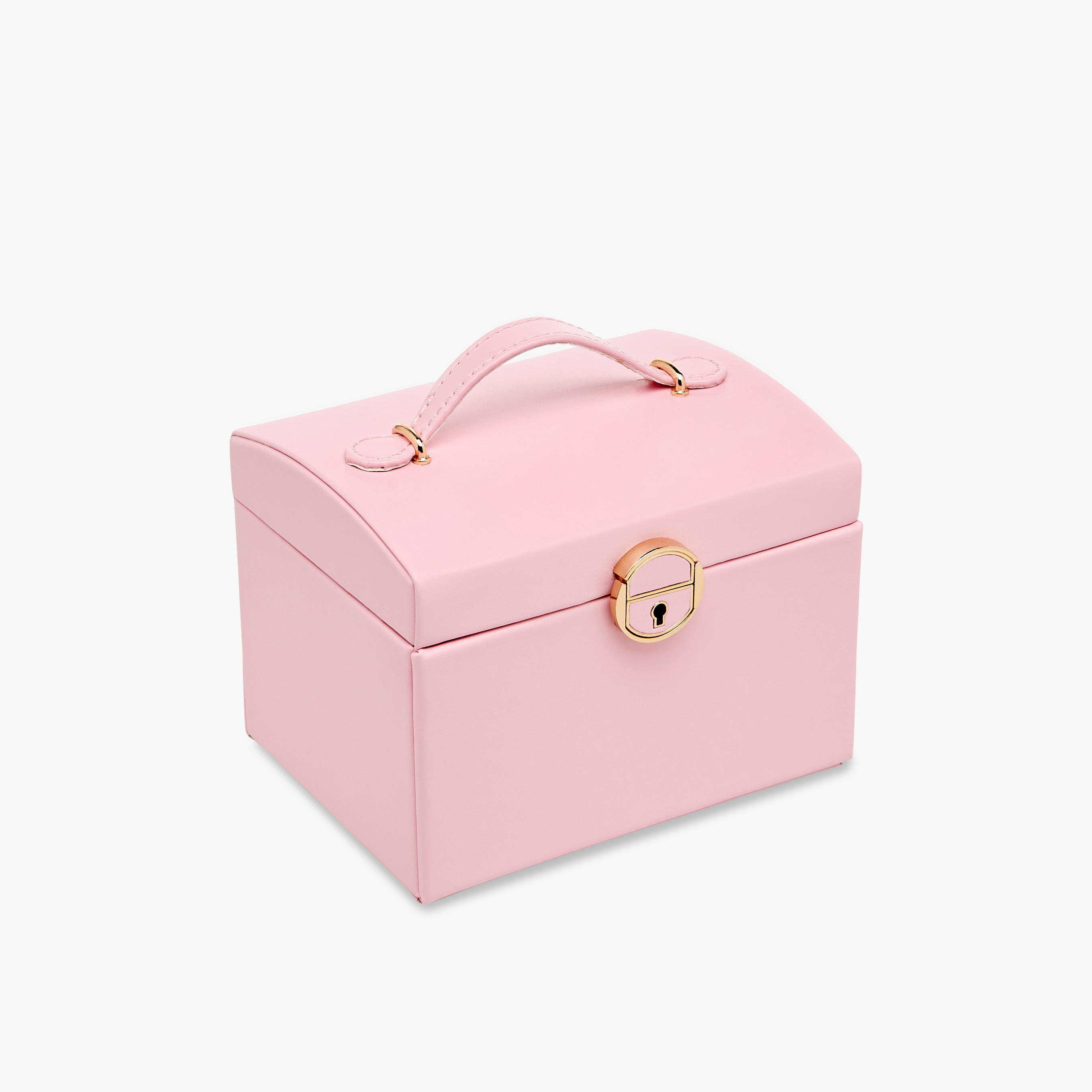 Solid Layered Jewellery Box with Handle - 18x14x13 cms-women-watchesandjewellery-jewellery-storage-image-1