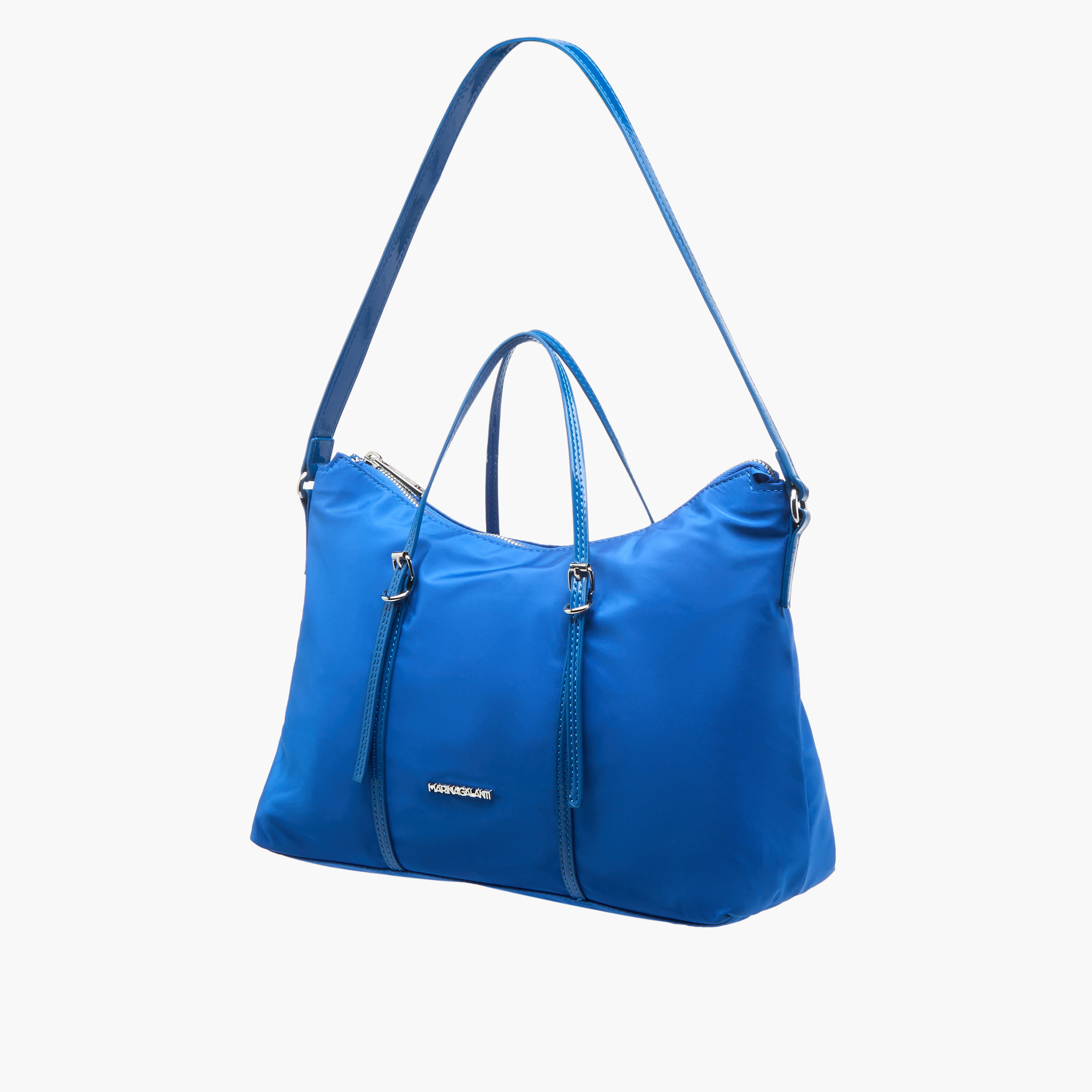 Marina Galanti Solid Tote Bag with Strap Handle and Zip Closure-women-bagsandwallets-handbags-image-3