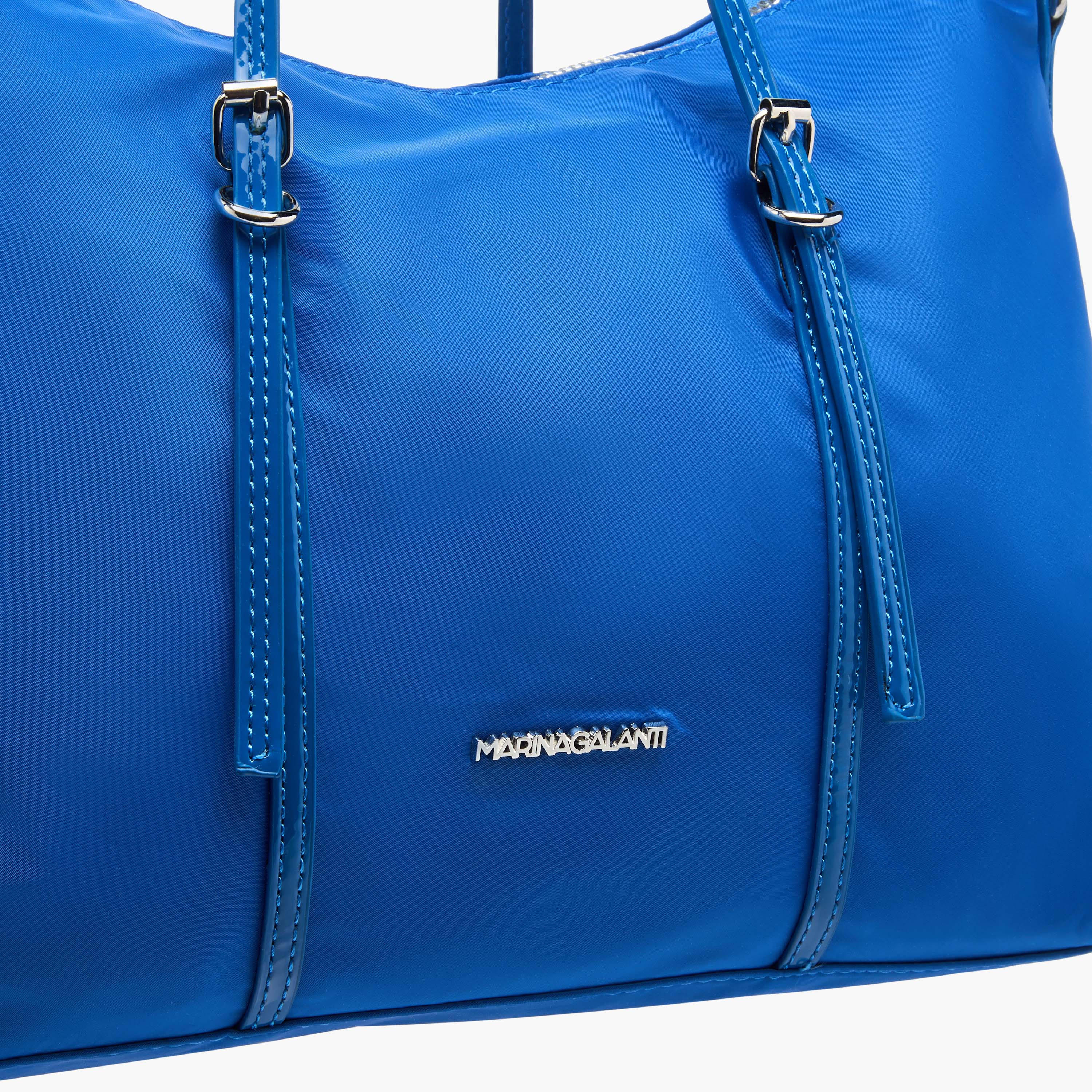 شنطة توتي سادة بمقبض حزام وإغلاق بسحاب من مارينا جالانتي-women-bagsandwallets-handbags-image-5