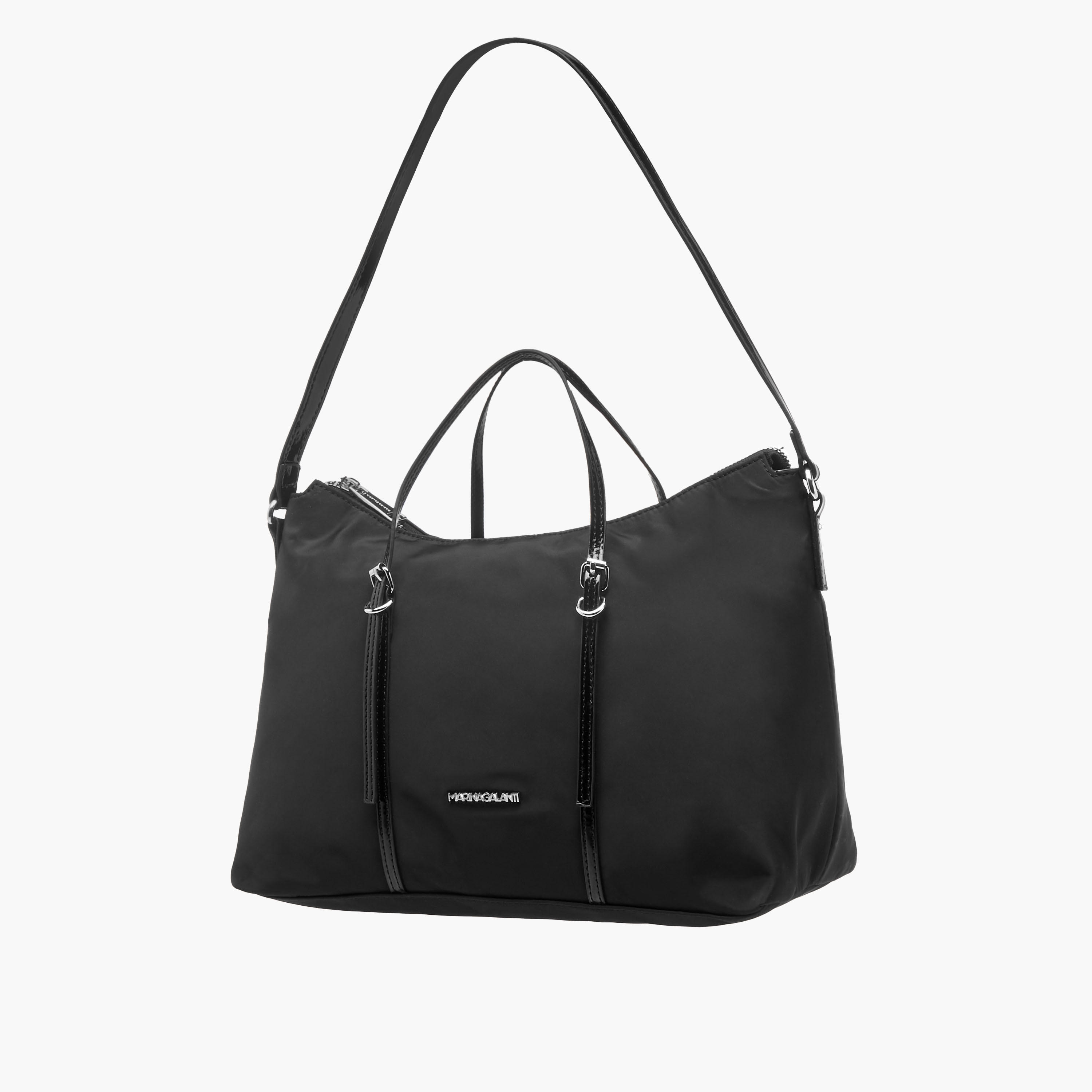 Marina Galanti Solid Tote Bag with Strap Handle and Zip Closure-women-bagsandwallets-handbags-image-11