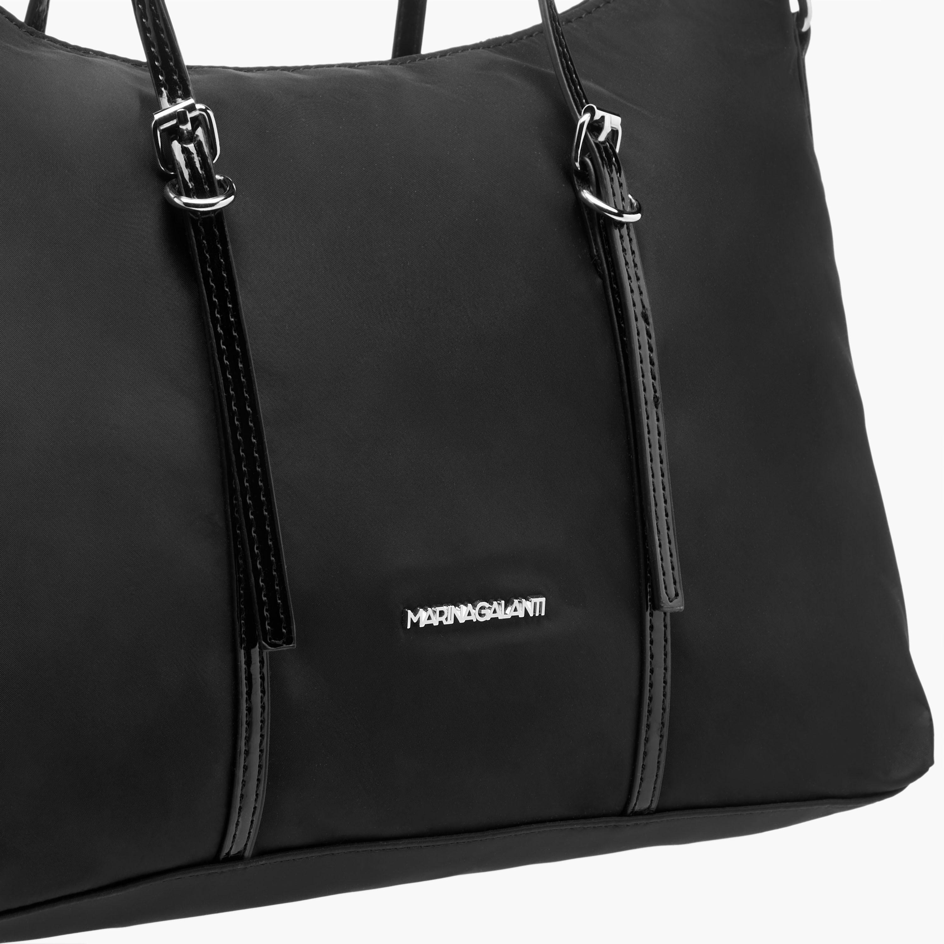Marina Galanti Solid Tote Bag with Strap Handle and Zip Closure-women-bagsandwallets-handbags-image-13