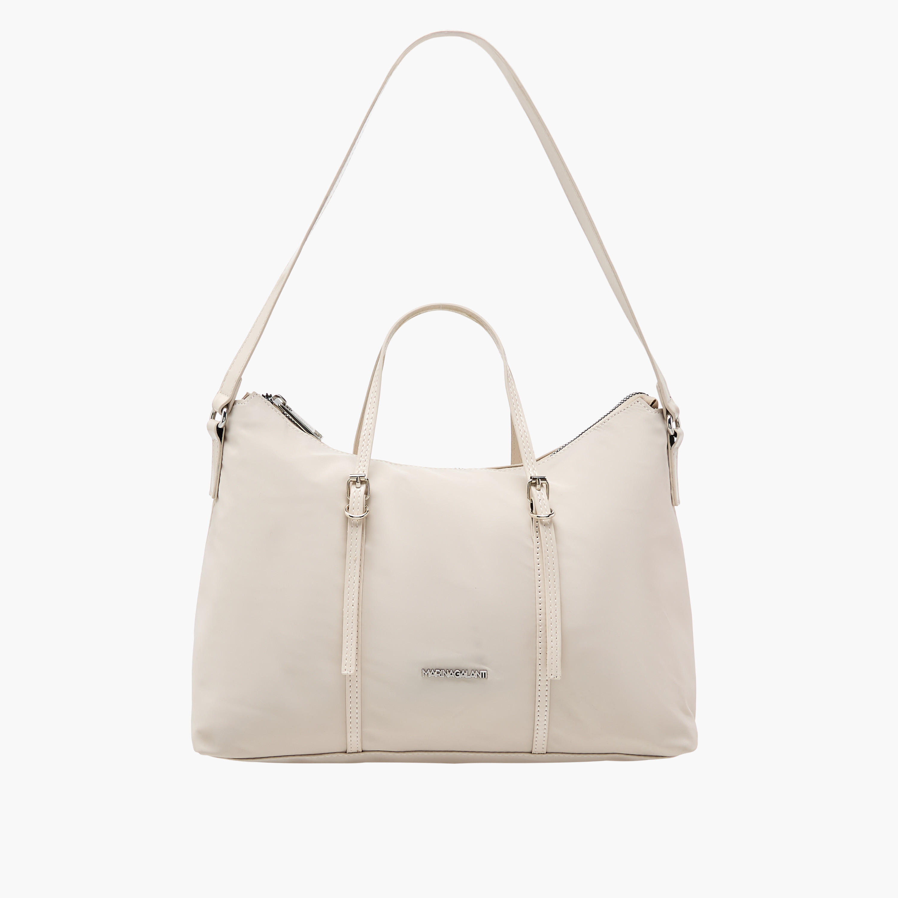 Marina Galanti Solid Tote Bag with Strap Handle and Zip Closure-women-bagsandwallets-handbags-image-17
