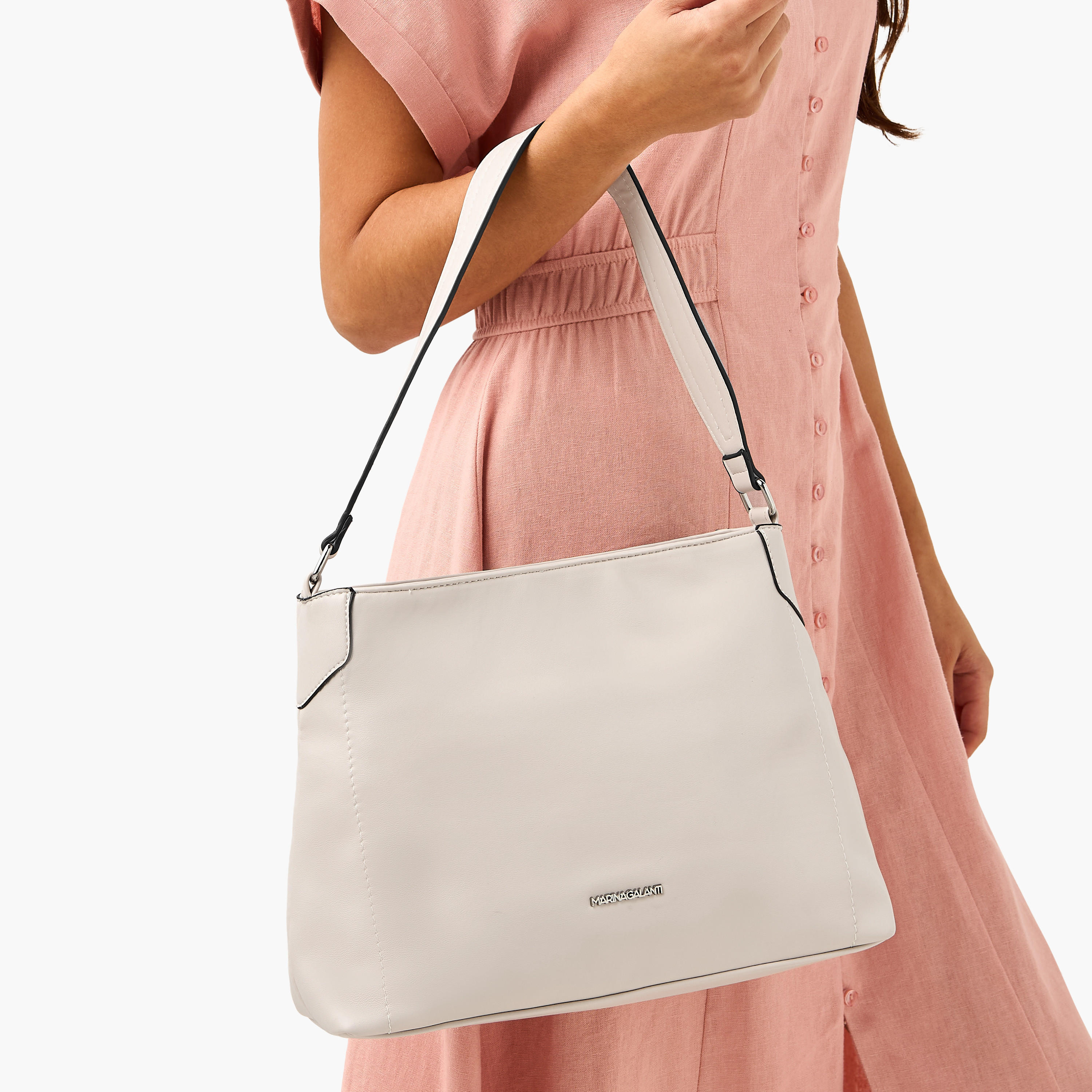 Marina Galanti Solid Shoulder Bag with Detachable Strap and Zip Closure-women-bagsandwallets-handbags-image-8