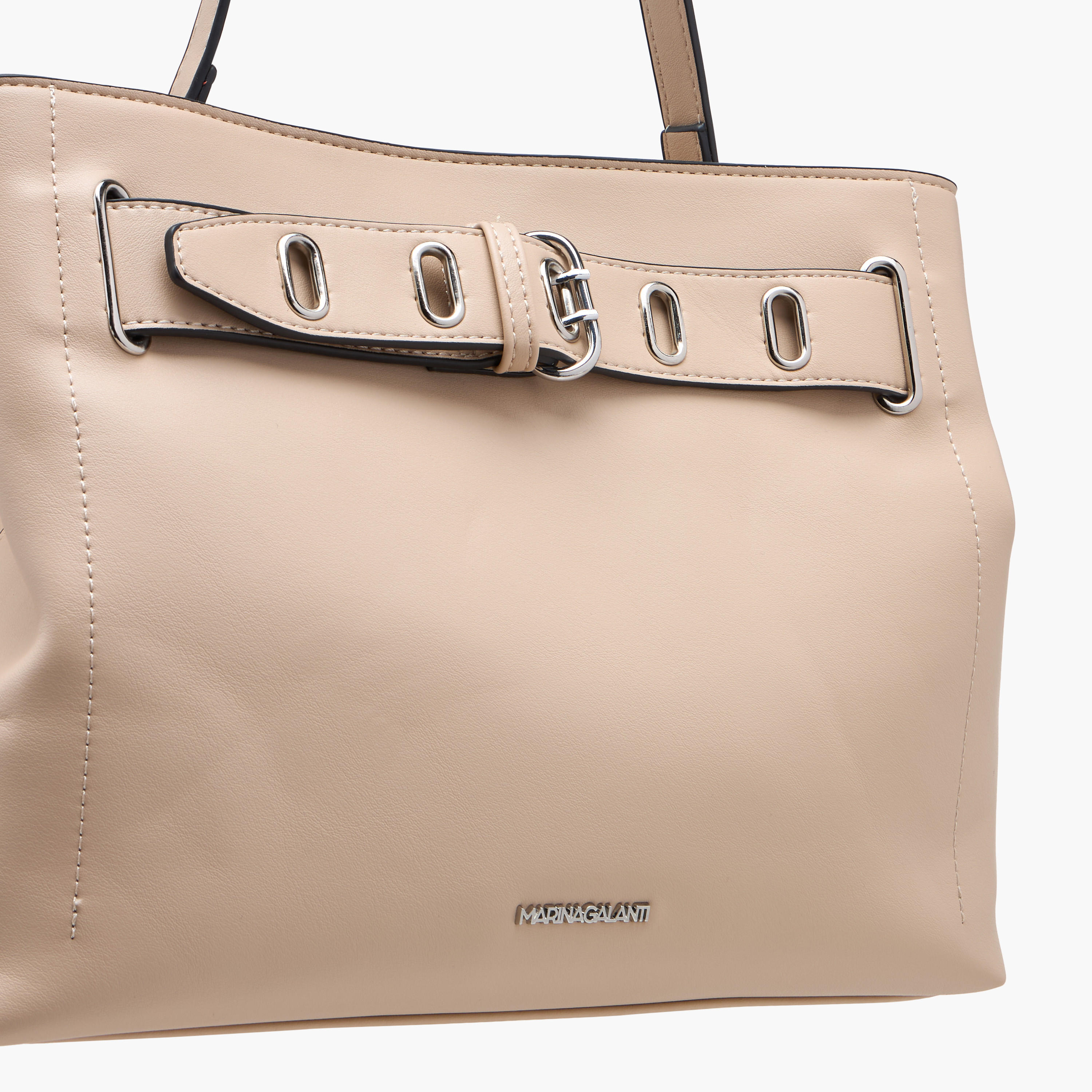 شنطة توتي سادة بتفاصيل إبزيم وسحاب إغلاق من مارينا جالانتي-women-bagsandwallets-handbags-image-6