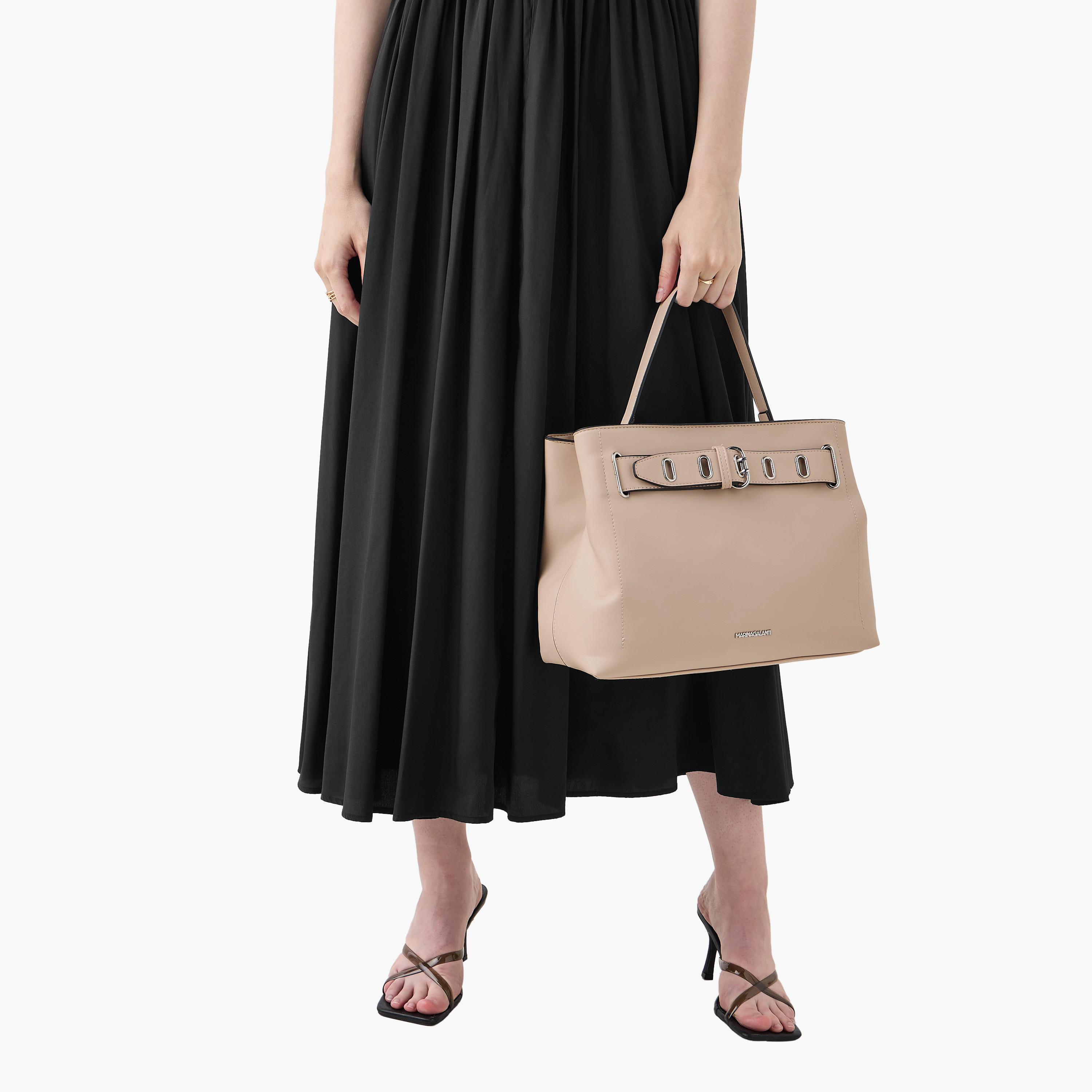 شنطة توتي سادة بتفاصيل إبزيم وسحاب إغلاق من مارينا جالانتي-women-bagsandwallets-handbags-image-9