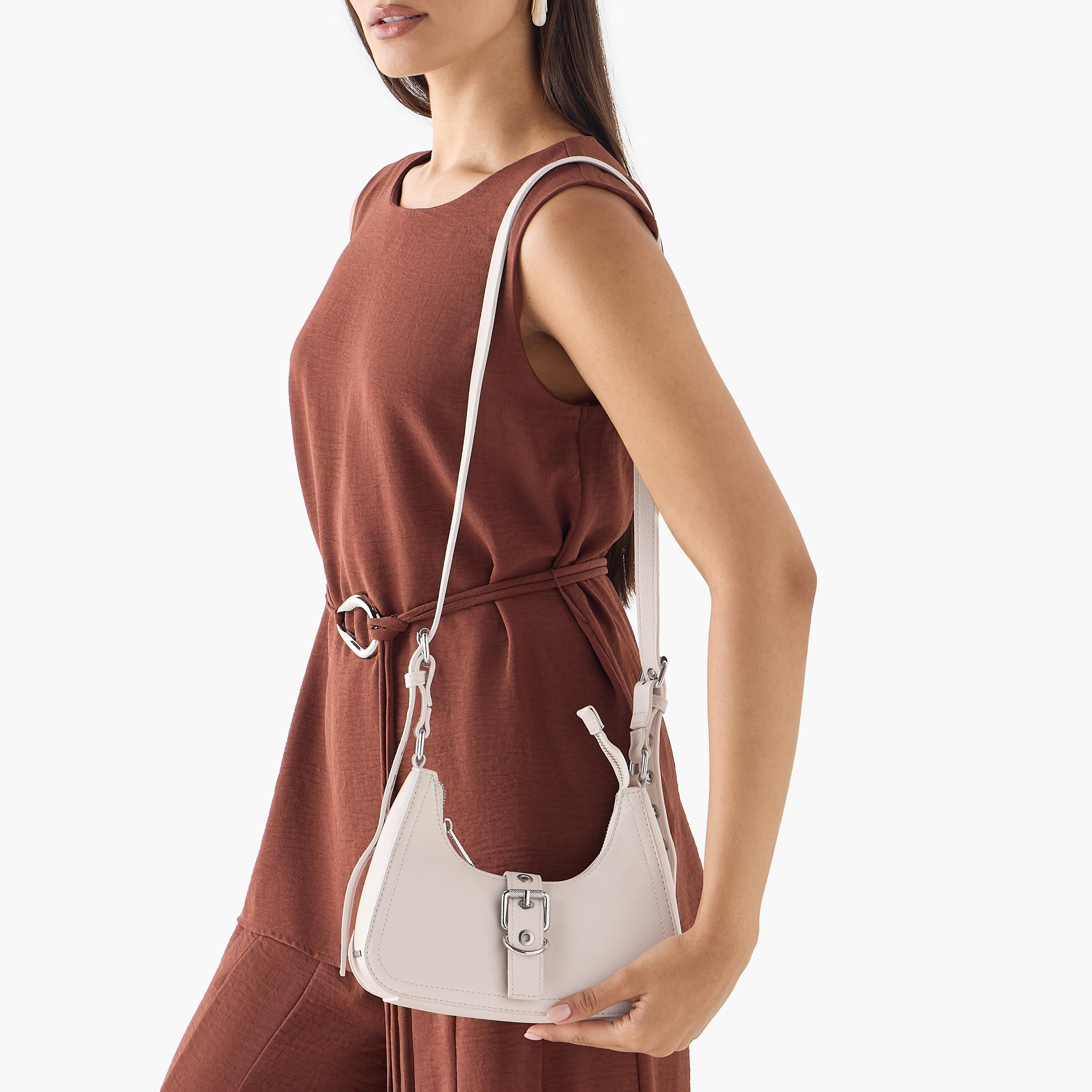 Marina Galanti Textured Crossbody Bag with Adjustable Strap and Zip Closure-women-bagsandwallets-handbags-image-17