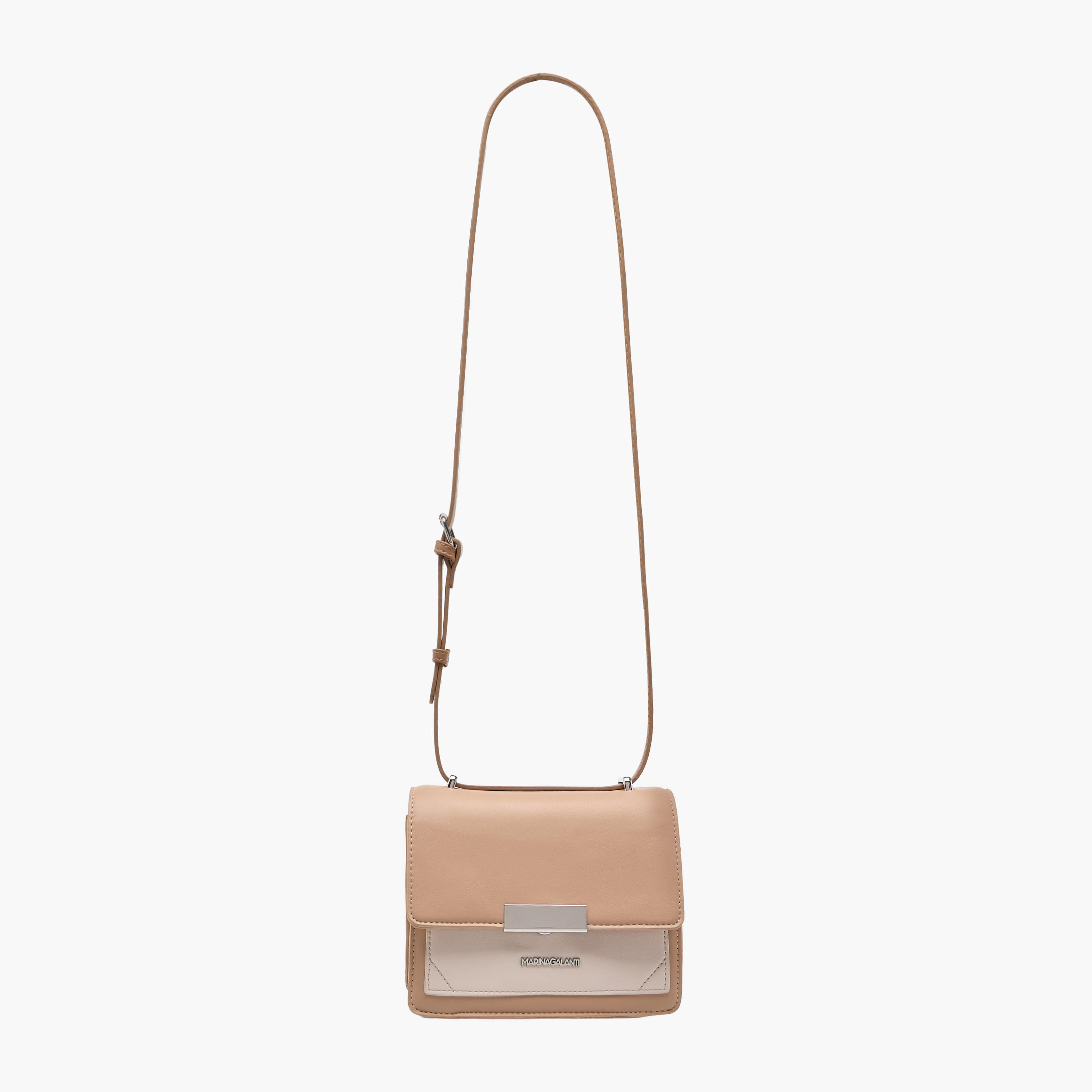شنطة كروس بودي بقوالب ملونة وحزام قابل للتعديل وإغلاق مغناطيسي من مارينا جالانتي-women-bagsandwallets-handbags-image-3