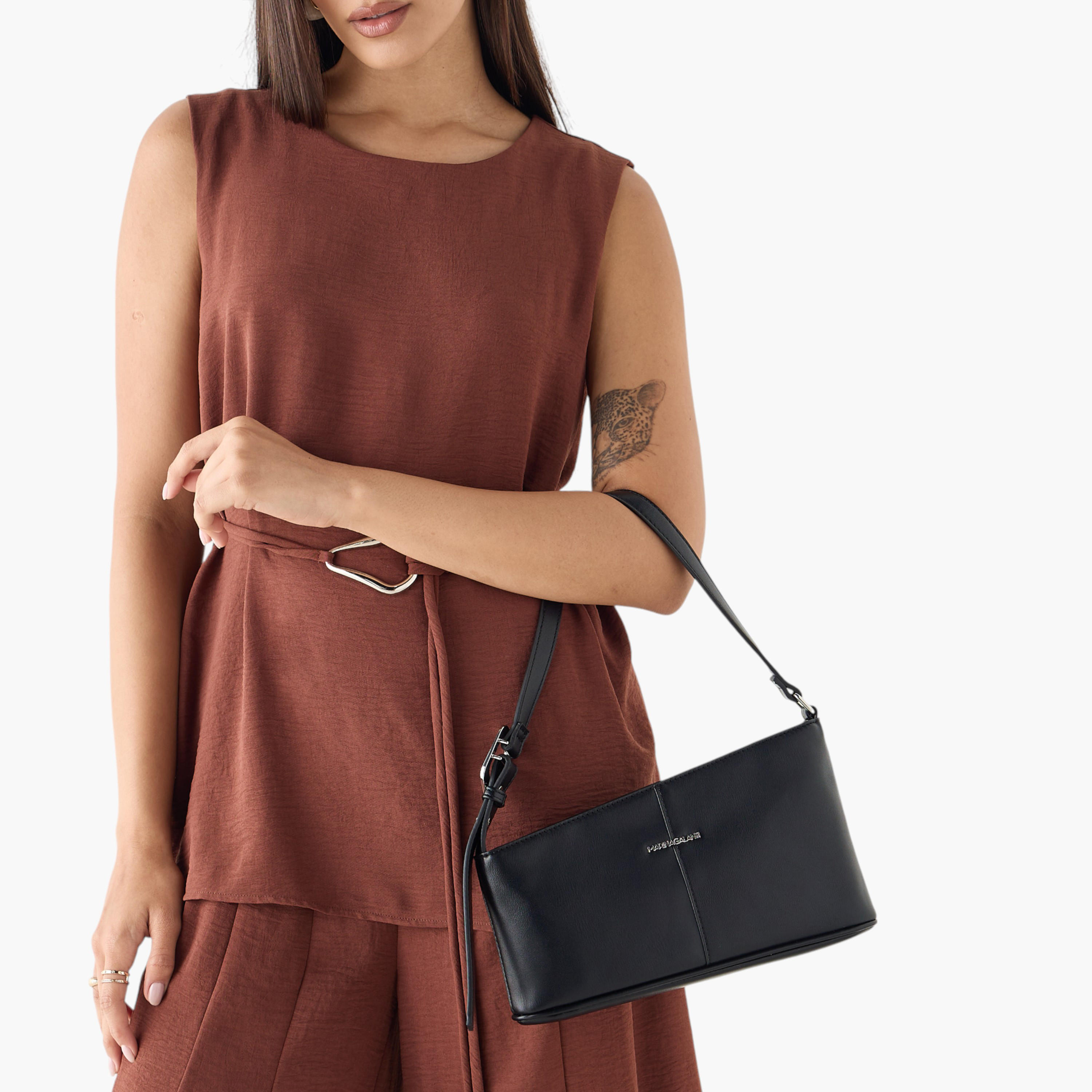 Marina Galanti Solid Shoulder Bag with Zip Closure-women-bagsandwallets-handbags-image-2