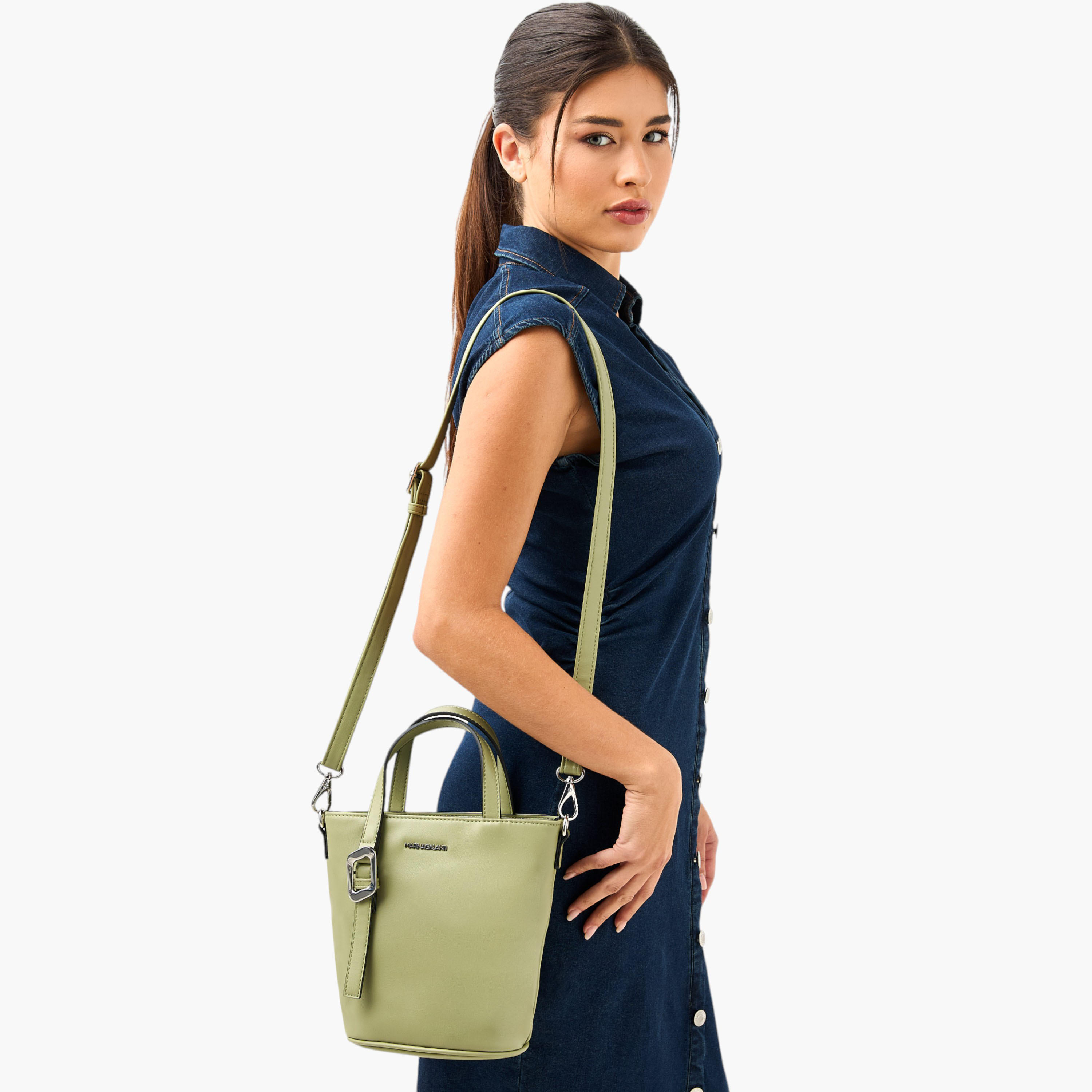 Marina Galanti Solid Crossbody Bag with Zip Closure and Detachable Strap-women-bagsandwallets-handbags-image-2