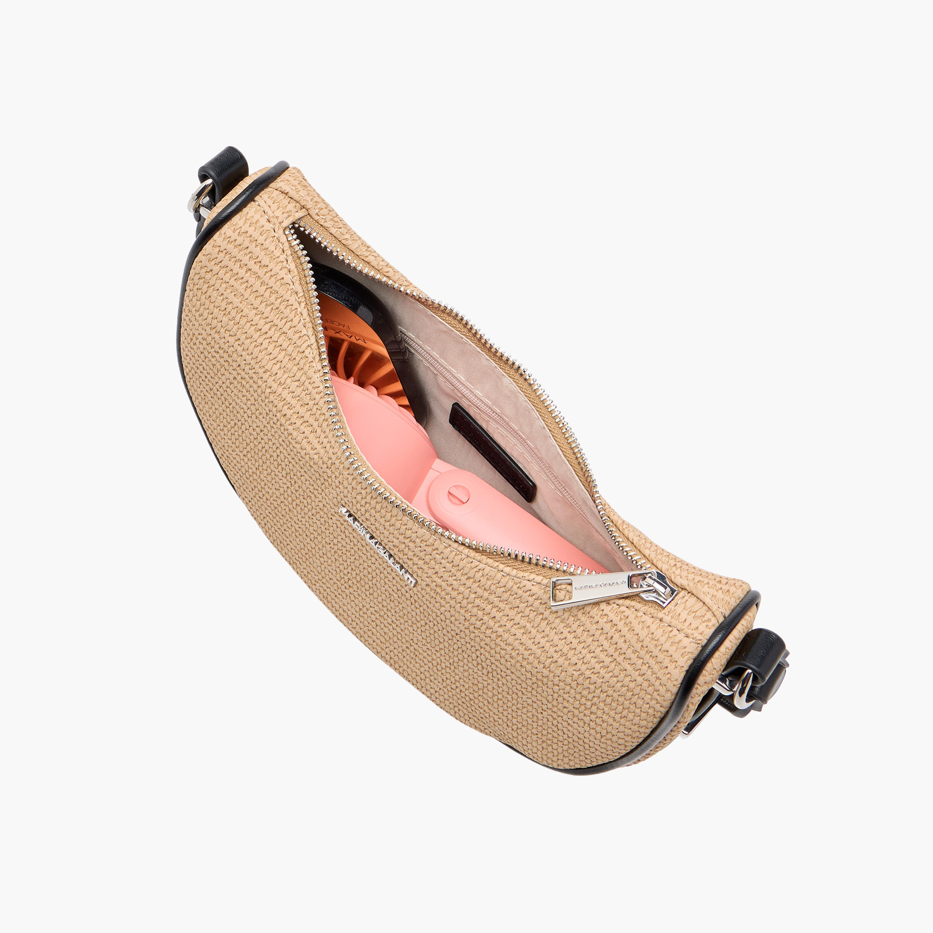 شنطة كتف بارزة الملمس بحزام قابل للفصل وسحاب إغلاق من مارينا جالانتي-women-bagsandwallets-handbags-image-8