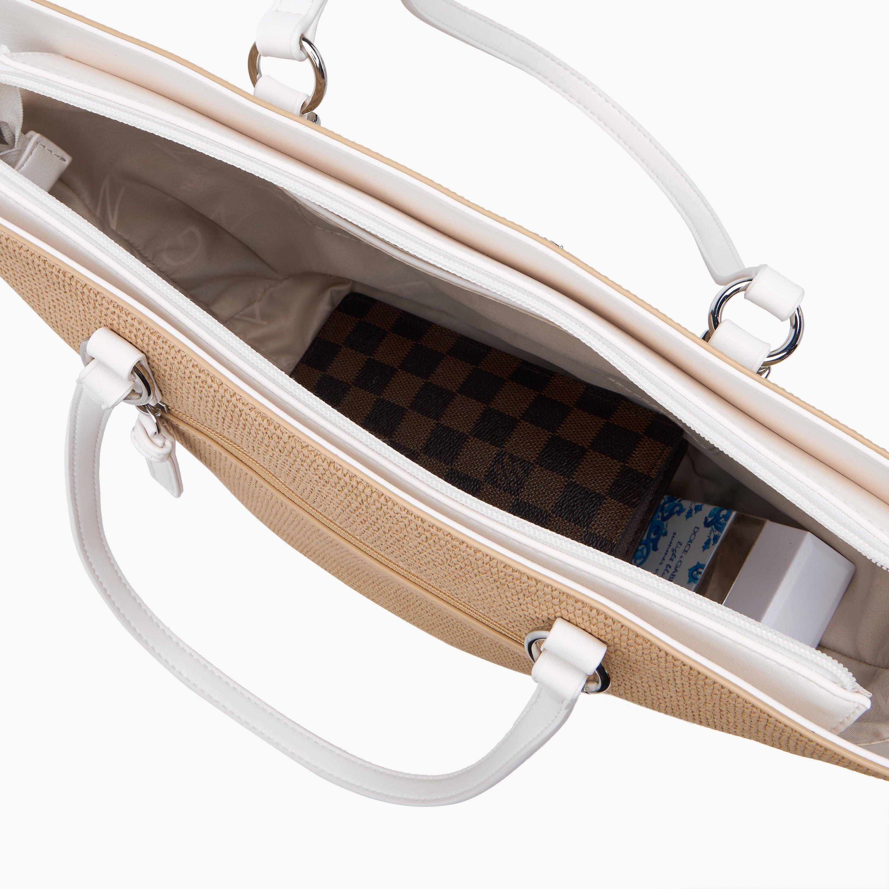 شنطة توتي بارزة الملمس بسحاب إغلاق ومقابض مزدوجة من مارينا جالانتي-women-bagsandwallets-handbags-image-10