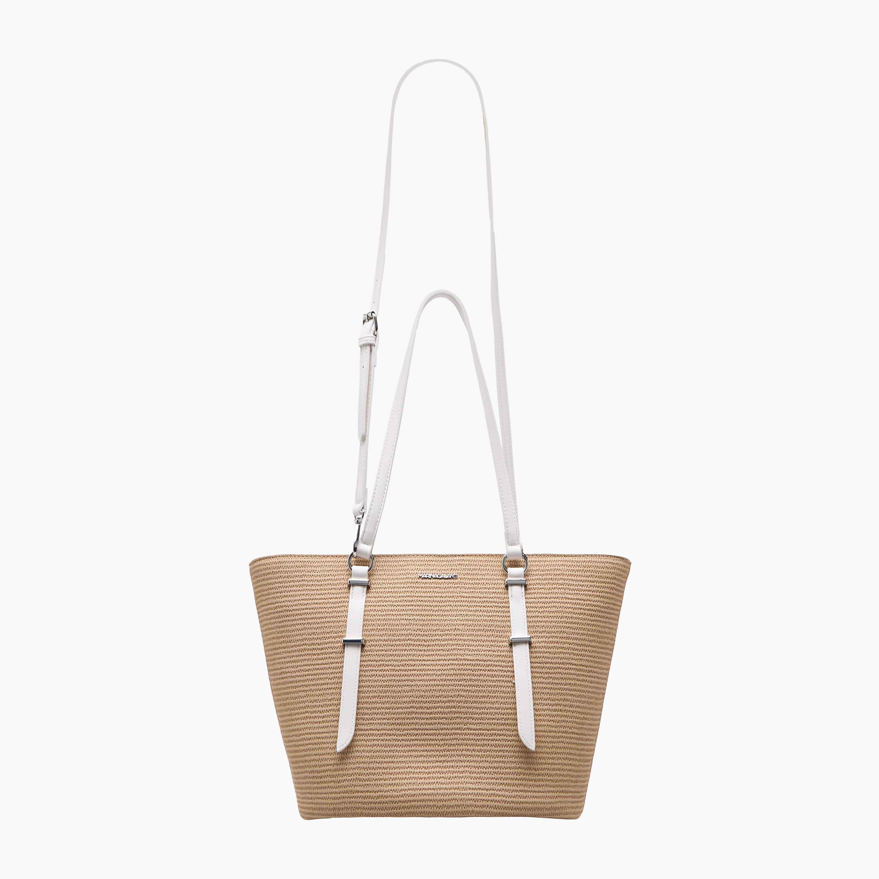 شنطة توتي بارزة الملمس بسحاب إغلاق ومقابض مزدوجة من مارينا جالانتي-women-bagsandwallets-handbags-image-3