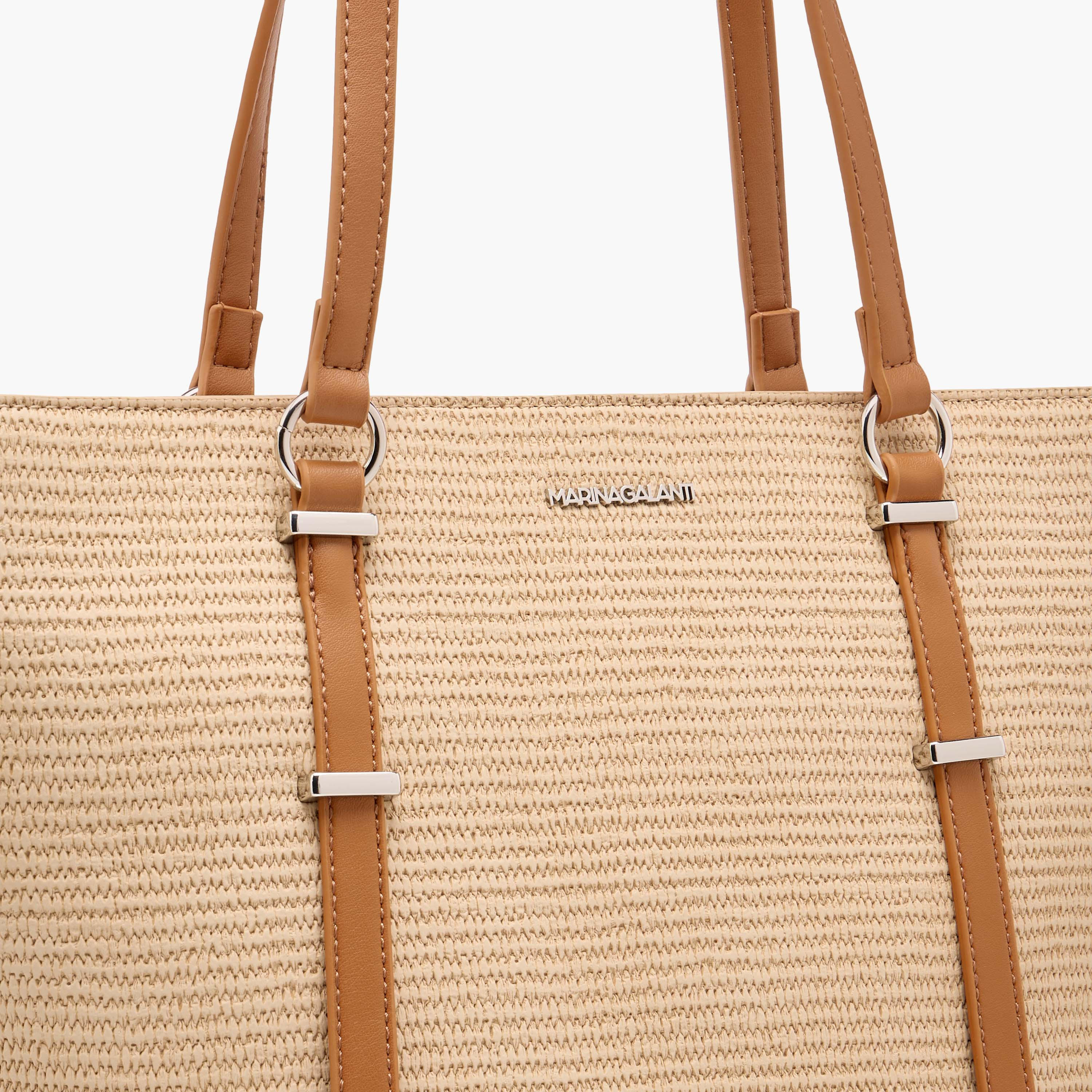 شنطة توتي بارزة الملمس بسحاب إغلاق ومقابض مزدوجة من مارينا جالانتي-women-bagsandwallets-handbags-image-5