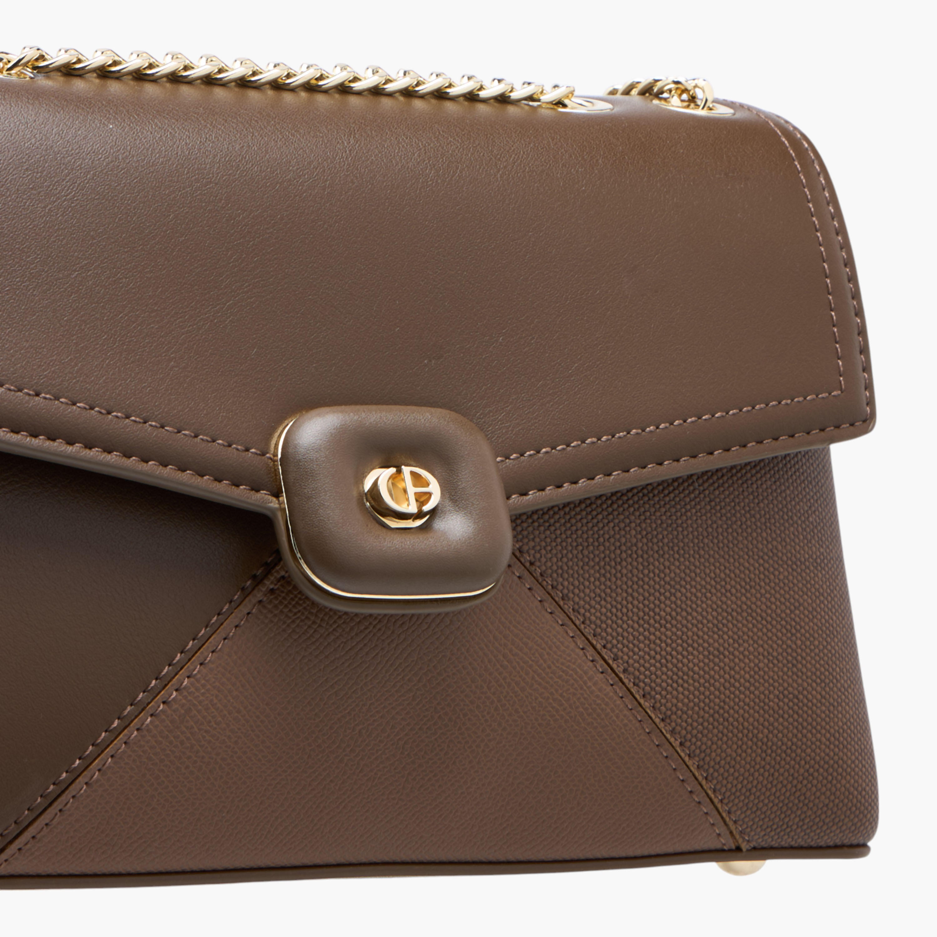 Marina Galanti Solid Crossbody Bag with Chain Strap and Zip Around Wallet-women-bagsandwallets-handbags-image-7
