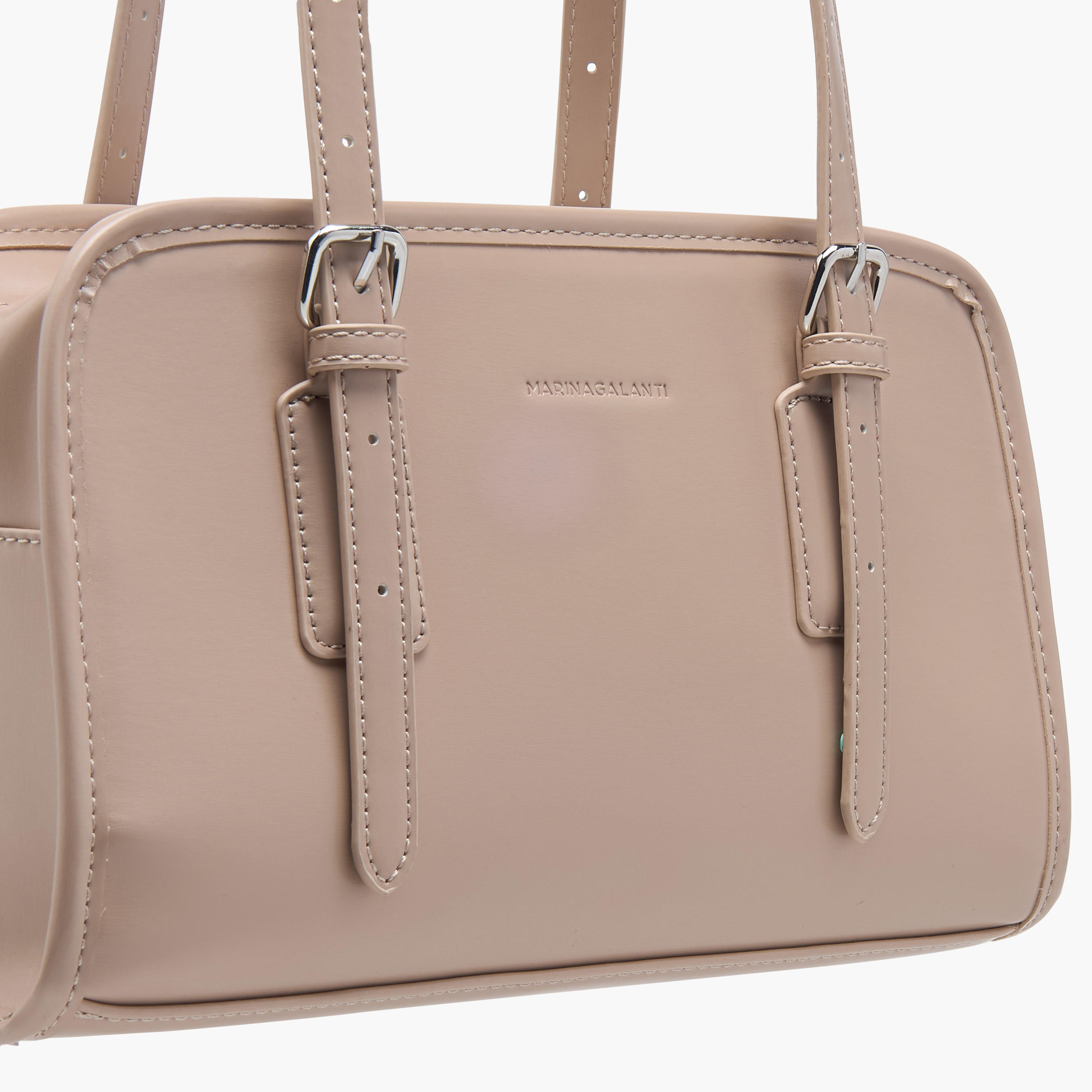 شنطة توتي سادة بمقابض مزدوجة وتفاصيل إبزيم من مارينا جالانتي-women-bagsandwallets-handbags-image-5