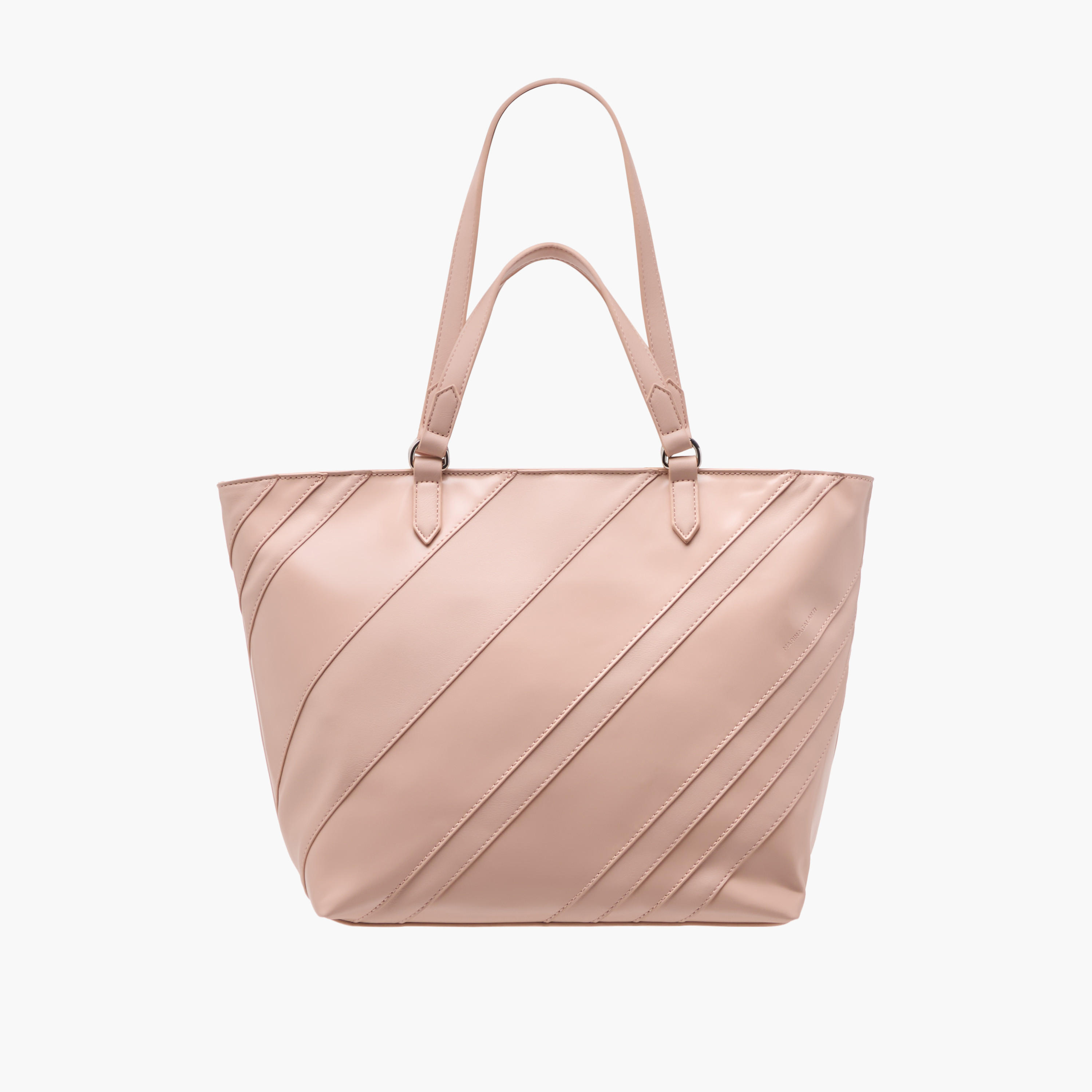 Marina Galanti Textured Tote Bag with Double Handles and Zip Closure-women-bagsandwallets-handbags-image-1