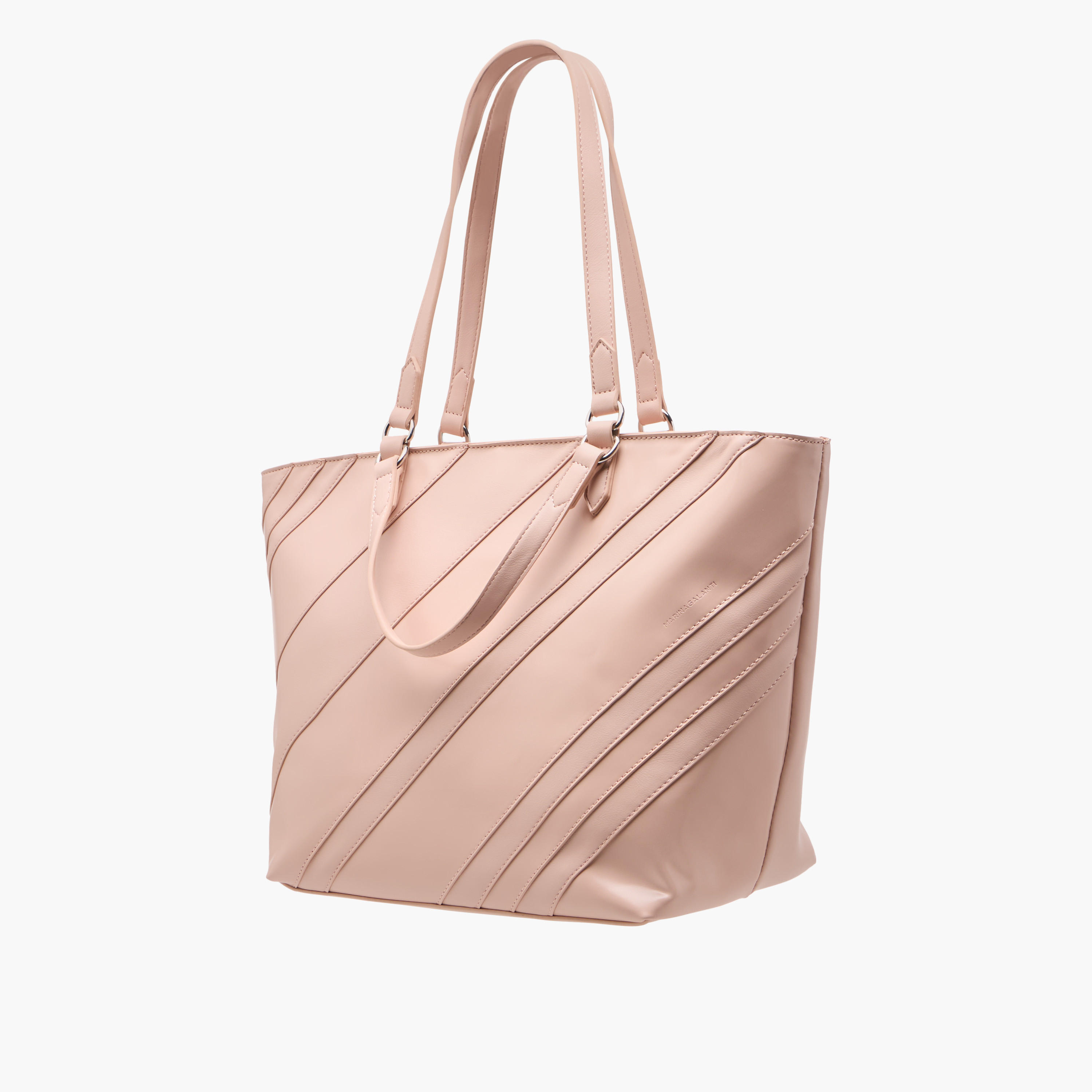 Marina Galanti Textured Tote Bag with Double Handles and Zip Closure-women-bagsandwallets-handbags-image-3