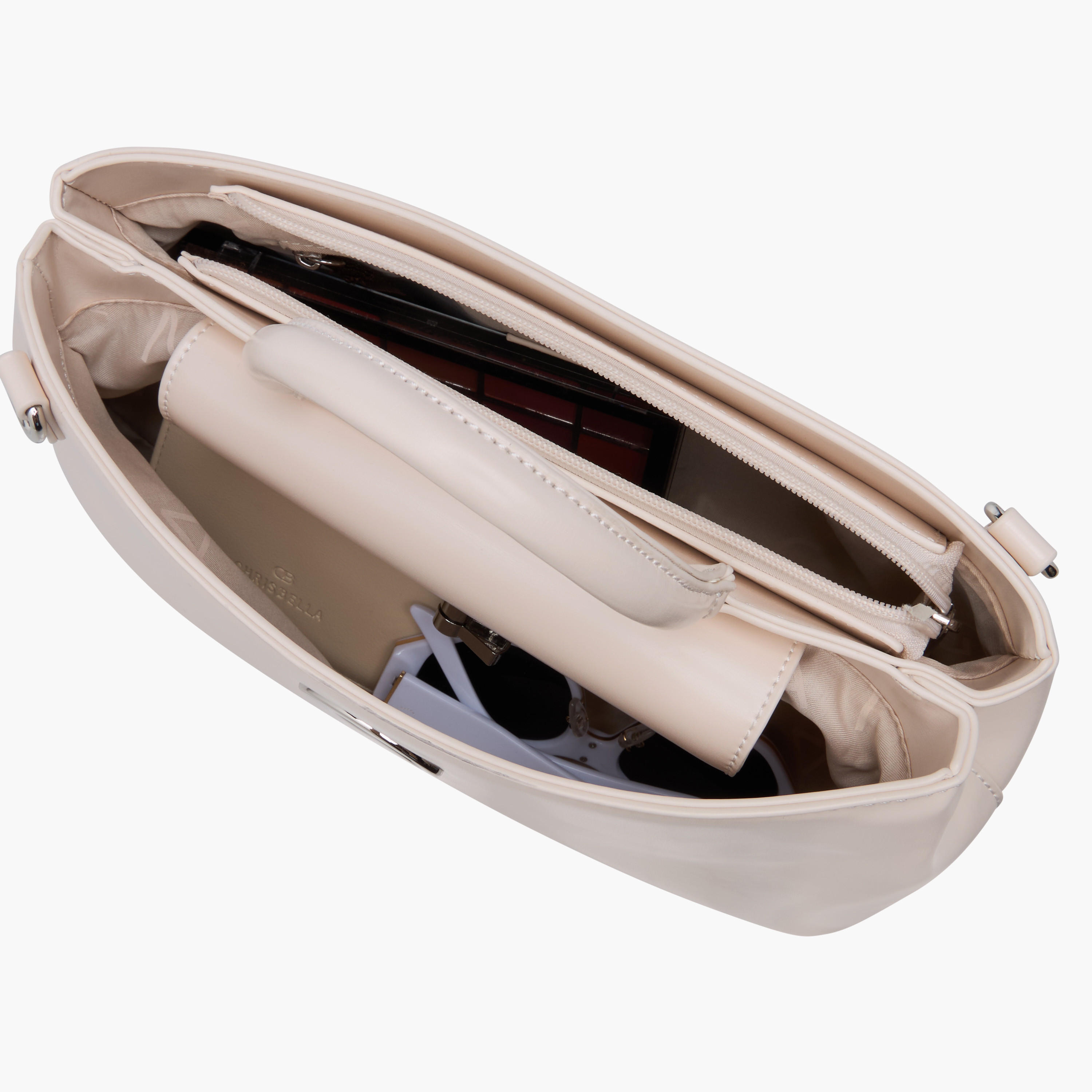 Marina Galanti Solid Shoulder Bag with Grab Handle and Twist Lock Closure-women-bagsandwallets-handbags-image-8