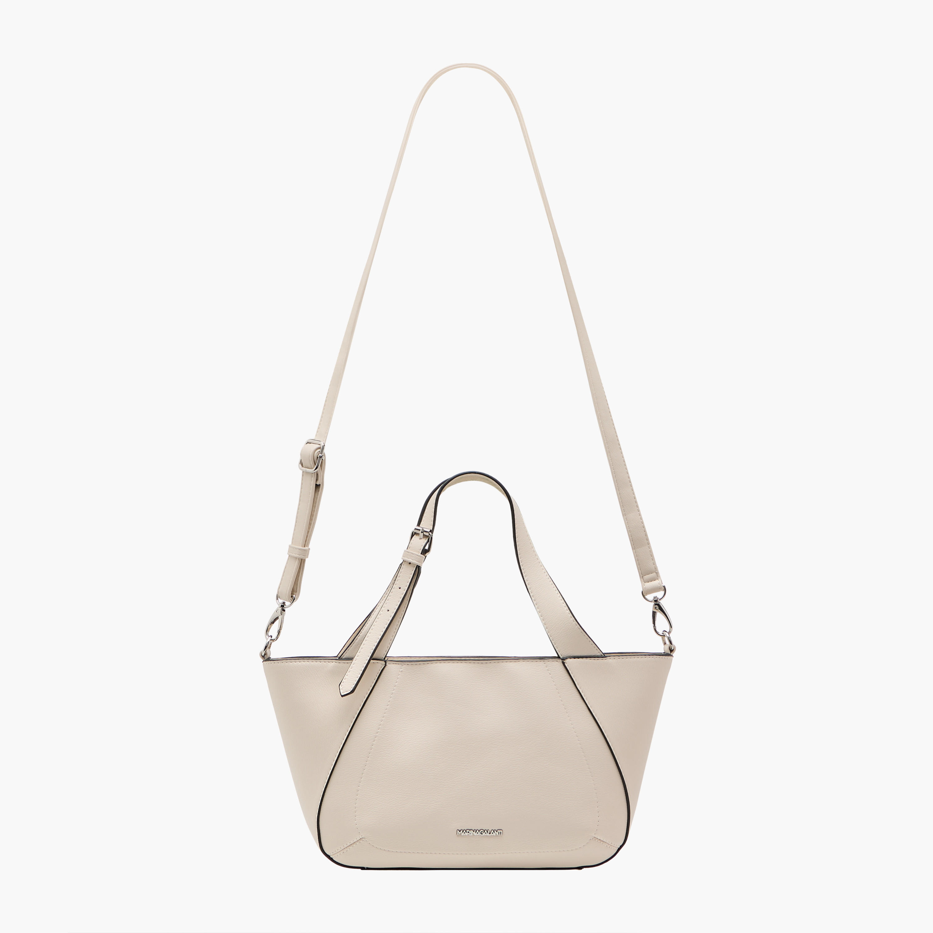 Marina Galanti Solid Tote Bag with Detachable Strap and Zip Closure-women-bagsandwallets-handbags-image-3