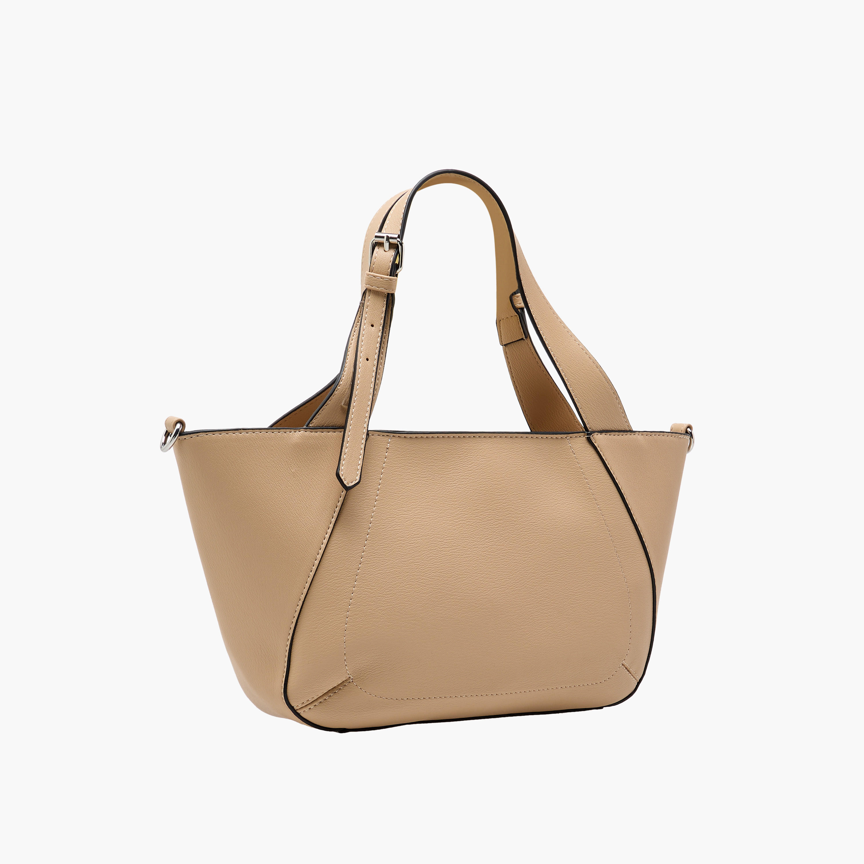 شنطة توتي سادة بحزام قابل للفصل وسحاب إغلاق من مارينا جالانتي-women-bagsandwallets-handbags-image-4