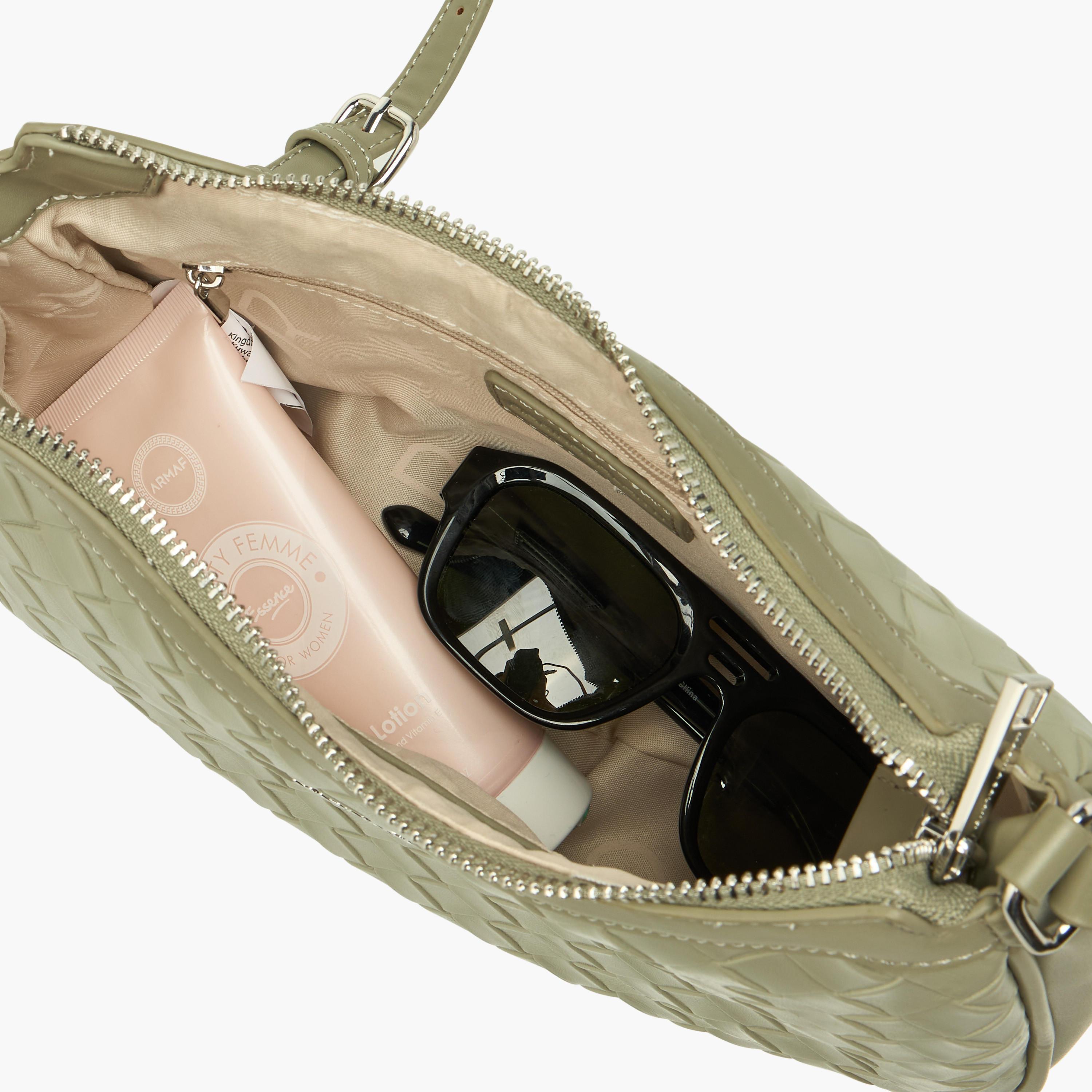 Marina Galanti Textured Crossbody Bag with Adjustable Strap and Zip Closure-women-bagsandwallets-handbags-image-8