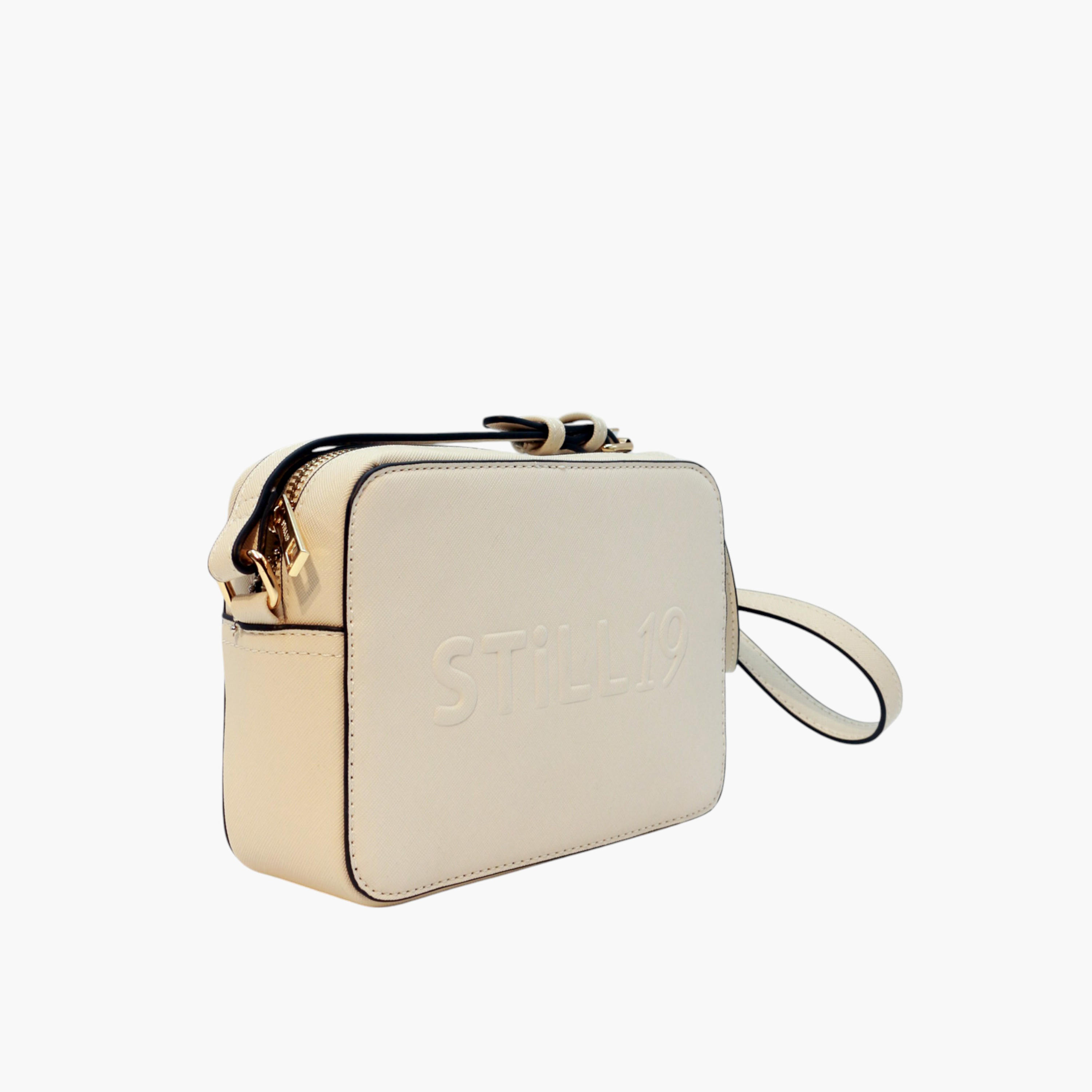 Still 19 Logo Embossed Crossbody Bag with Zip Closure-women-bagsandwallets-handbags-image-3