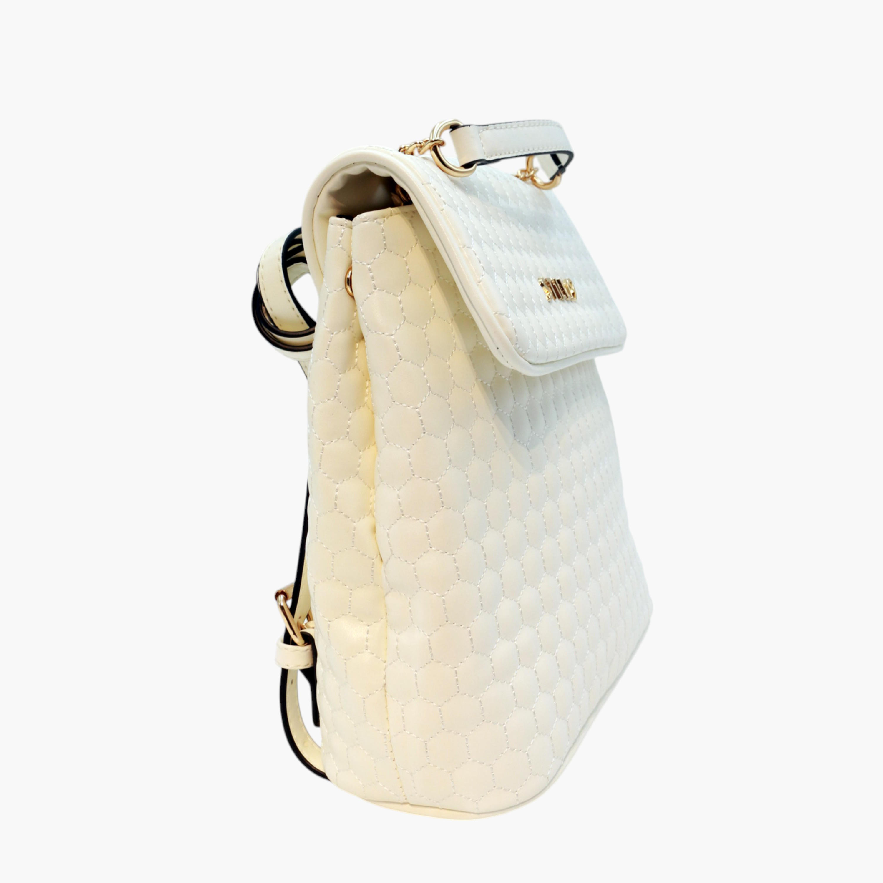 Still 19 Quilted Backpack with Adjustable Straps and Flap Closure-women-bagsandwallets-backpacks-image-3