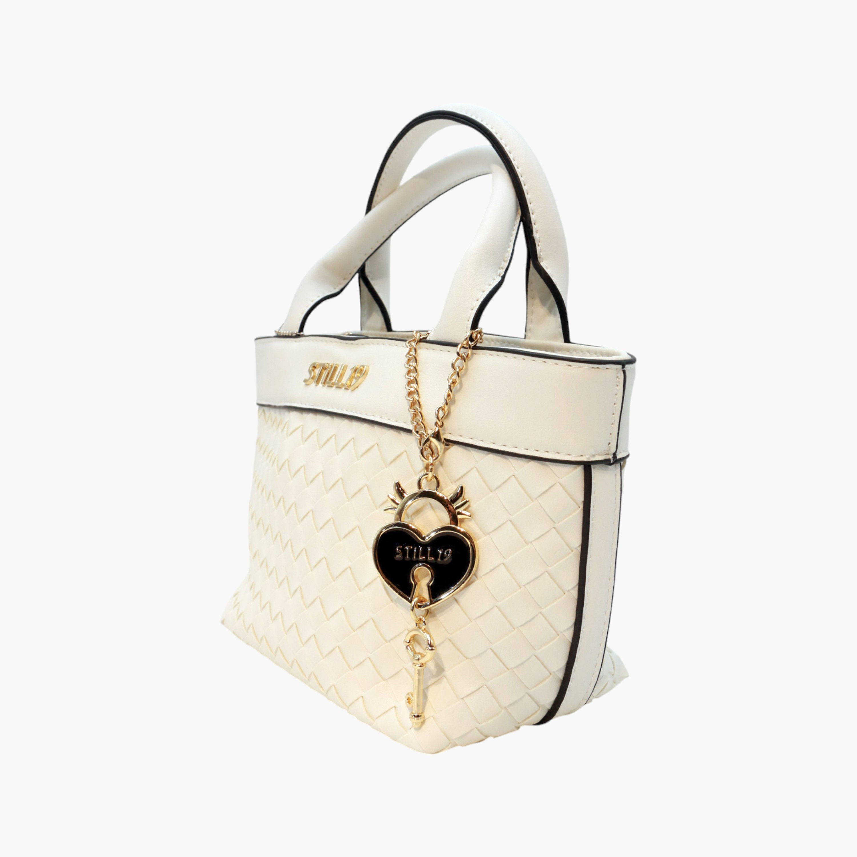 Still 19 Textured Tote Bag with Double Handles-women-bagsandwallets-handbags-image-2