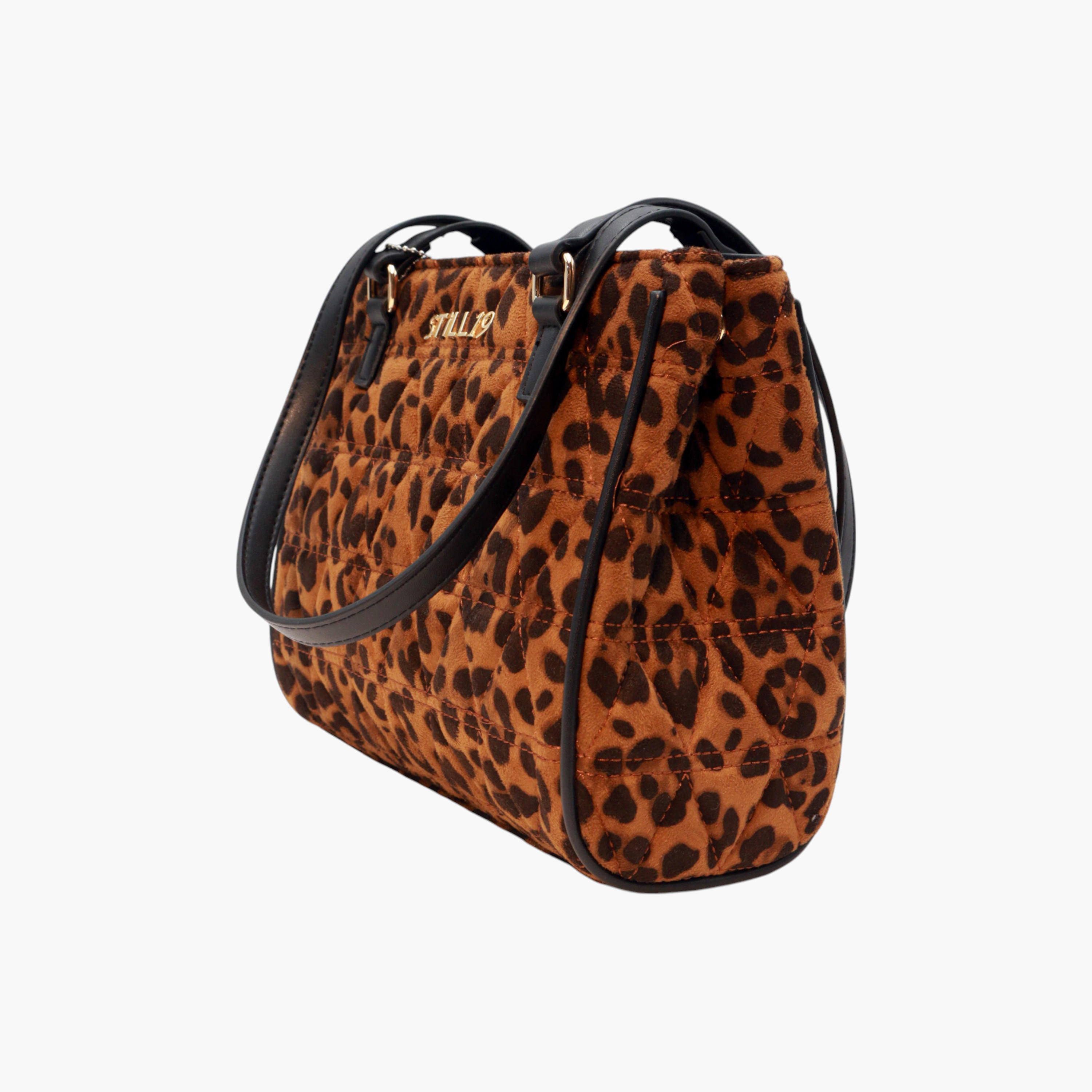 Still 19 Animal Textured Tote Bag with Double Handle-women-bagsandwallets-handbags-image-2