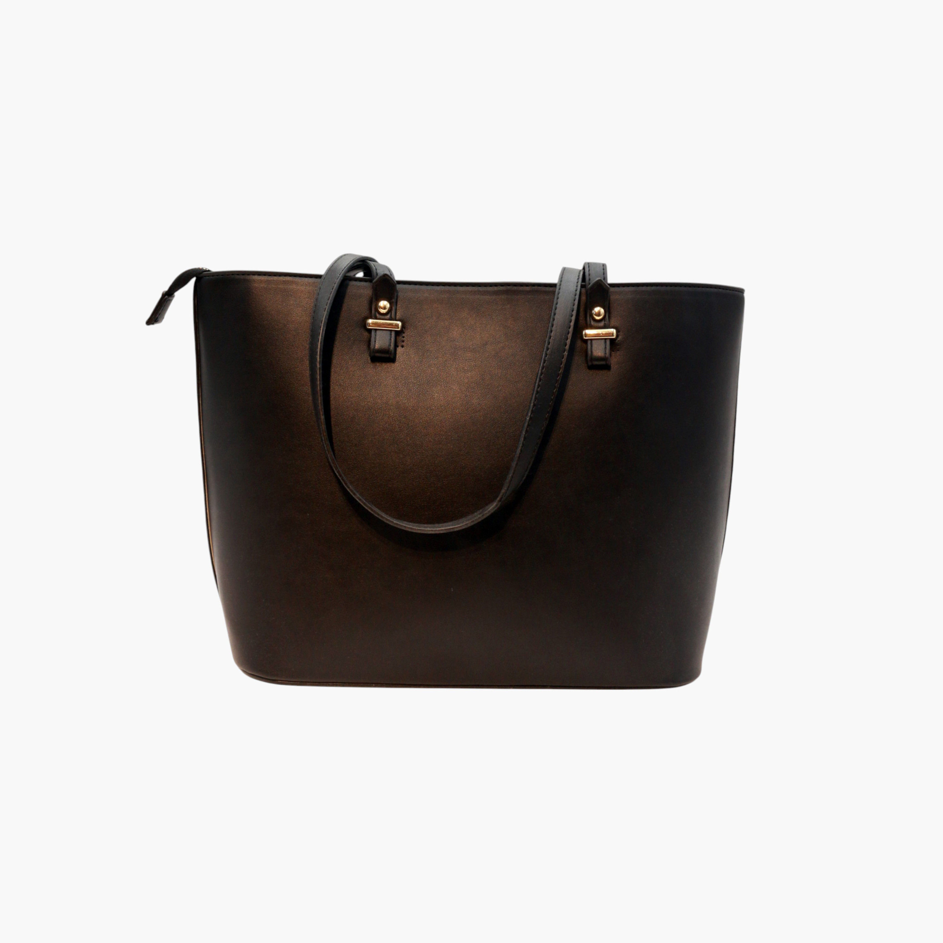 شنطة توتي بارزة الملمس بسحاب إغلاق ومقبض مزدوج من ستيل 19-women-bagsandwallets-handbags-image-4