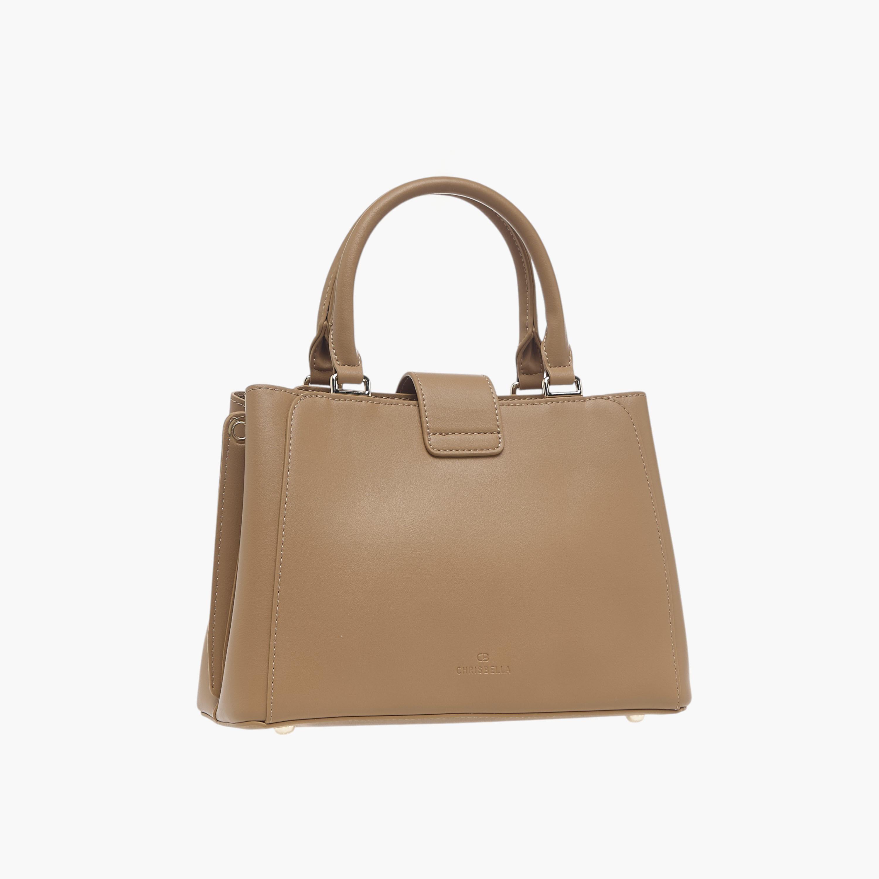 شنطة توتي مخططة بسحاب إغلاق ومحفظة بسحاب دائري من كريسبيلا-women-bagsandwallets-handbags-image-4