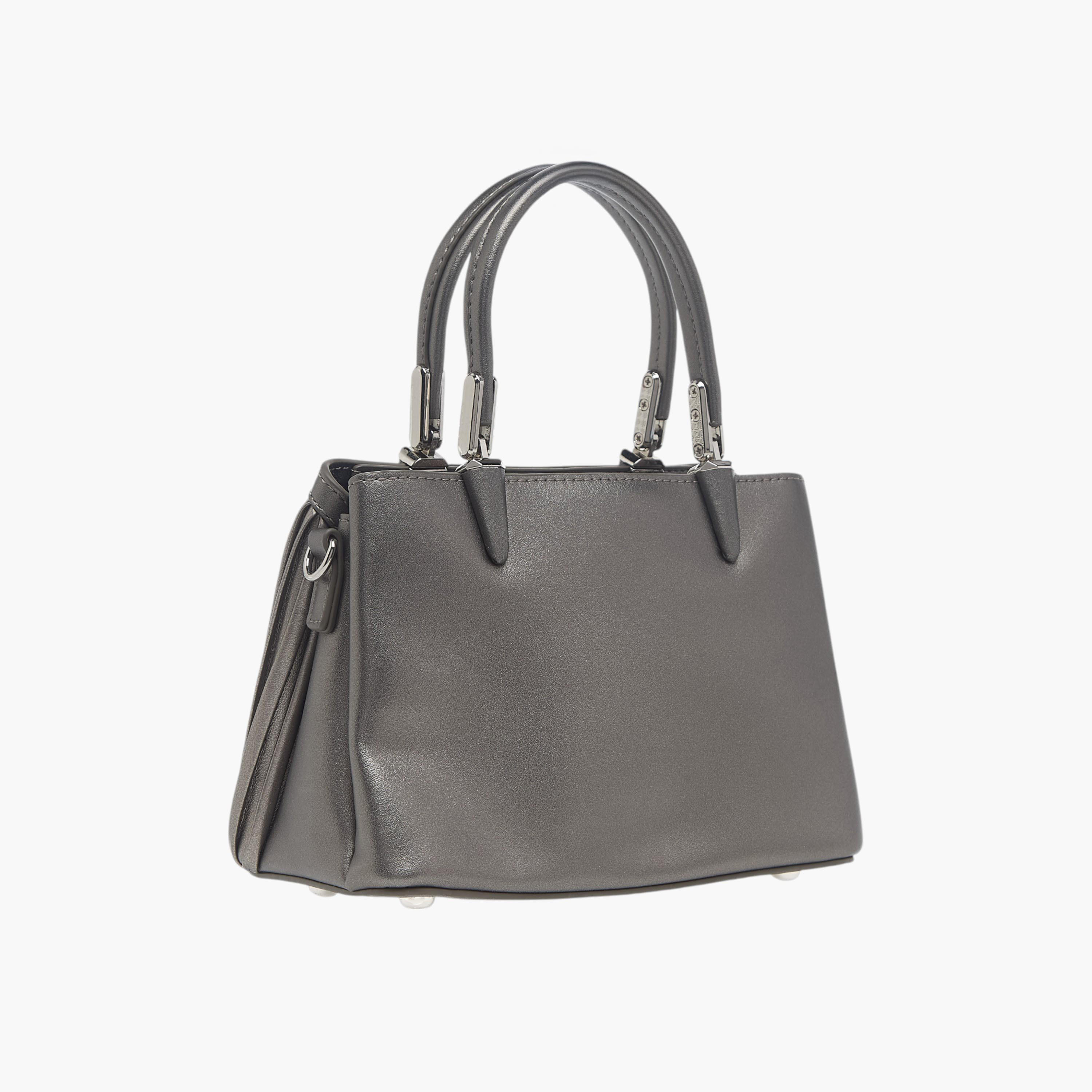 Chrisbella Textured Tote Bag with Top Handles and Adjustable Strap-women-bagsandwallets-handbags-image-4