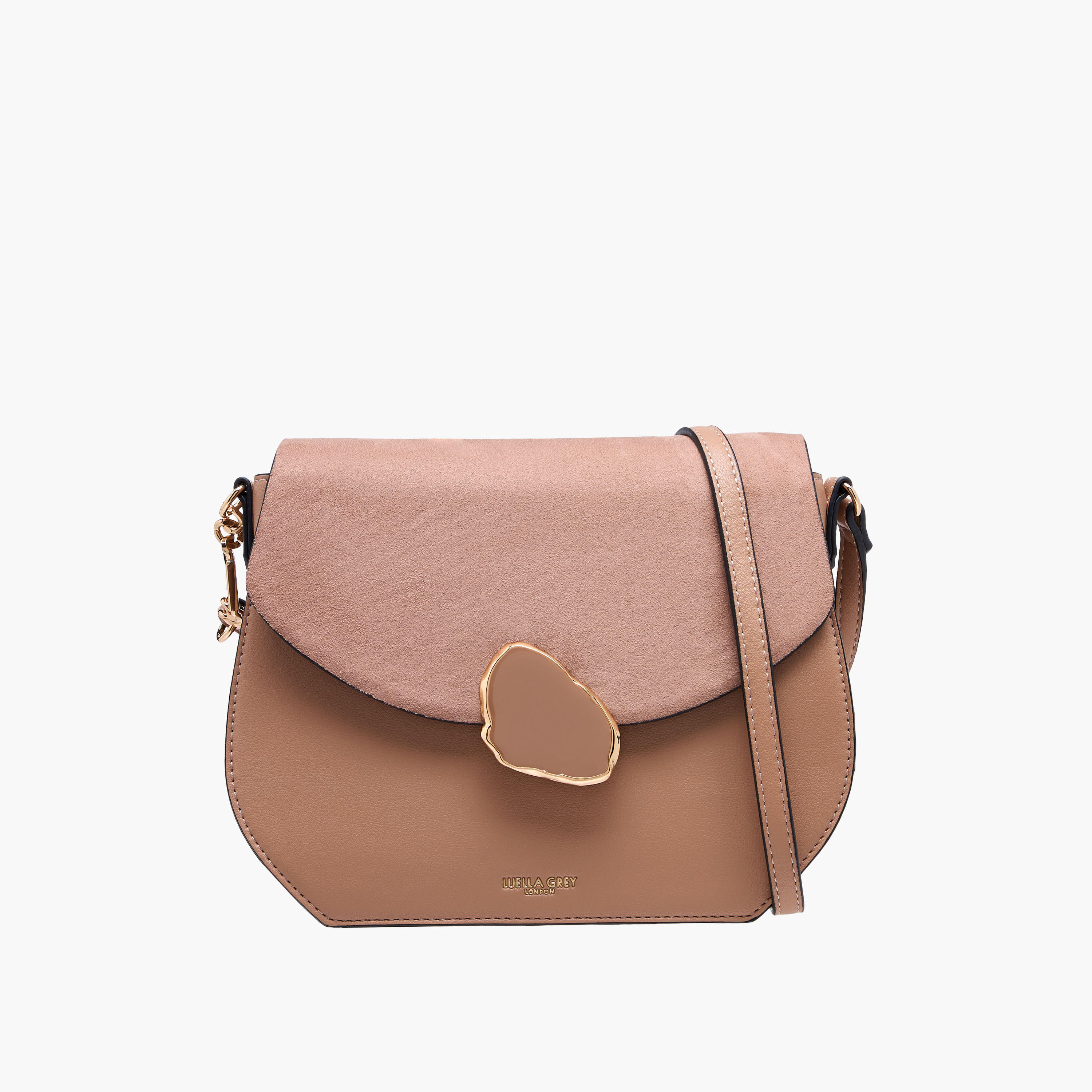 LUELLA GREY Solid Crossbody Bag with Adjustable Strap and Flap Closure-women-bagsandwallets-handbags-image-1