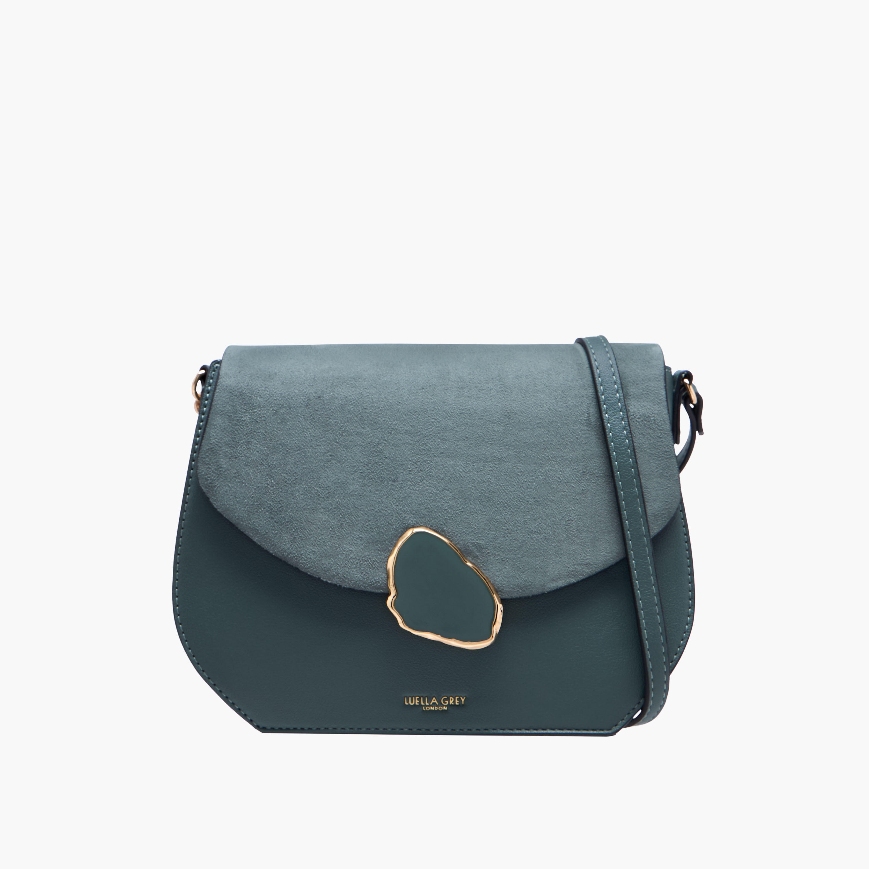 LUELLA GREY Solid Crossbody Bag with Adjustable Strap and Flap Closure-women-bagsandwallets-handbags-image-1