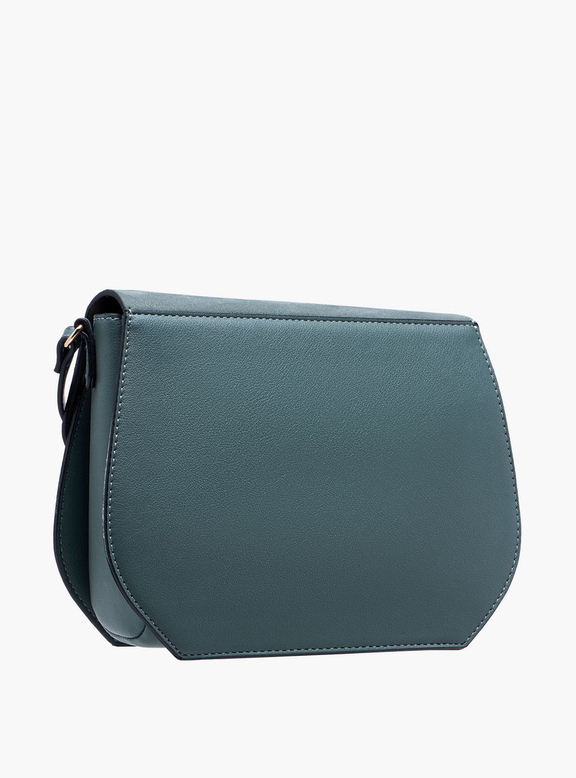 LUELLA GREY Solid Crossbody Bag with Adjustable Strap and Flap Closure-women-bagsandwallets-handbags-image-4