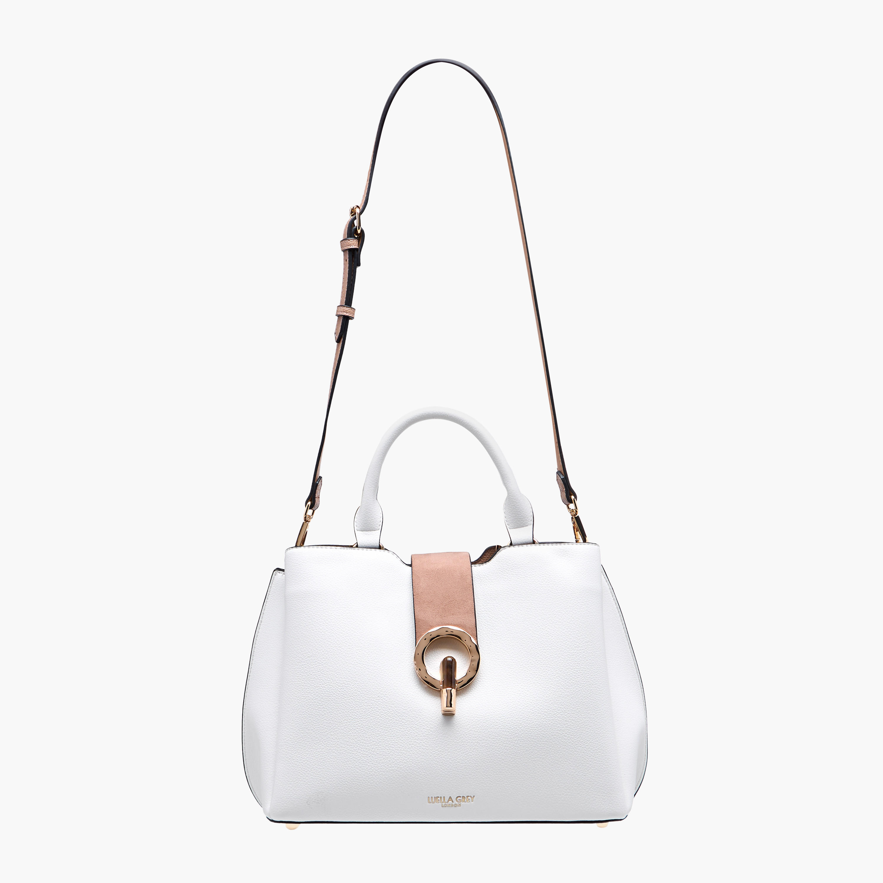 LUELLA GREY Textured Tote Bag with Double Handles and Detachable Strap-women-bagsandwallets-handbags-image-3