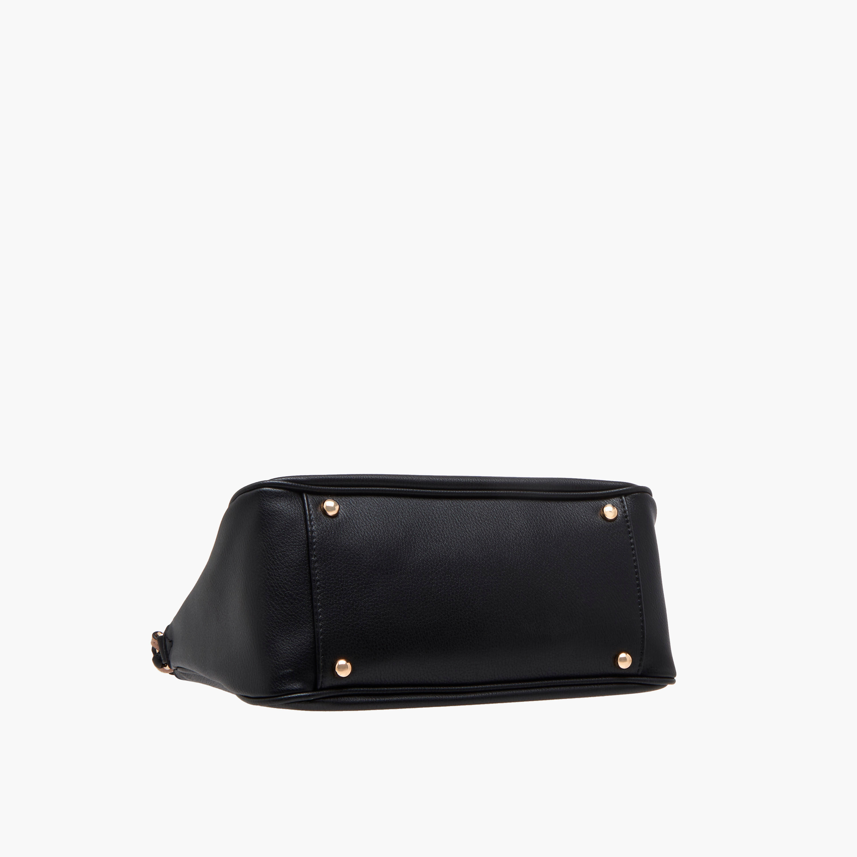 LUELLA GREY Textured Shoulder Bag with Coiled Handle and Zip Closure-women-bagsandwallets-handbags-image-8