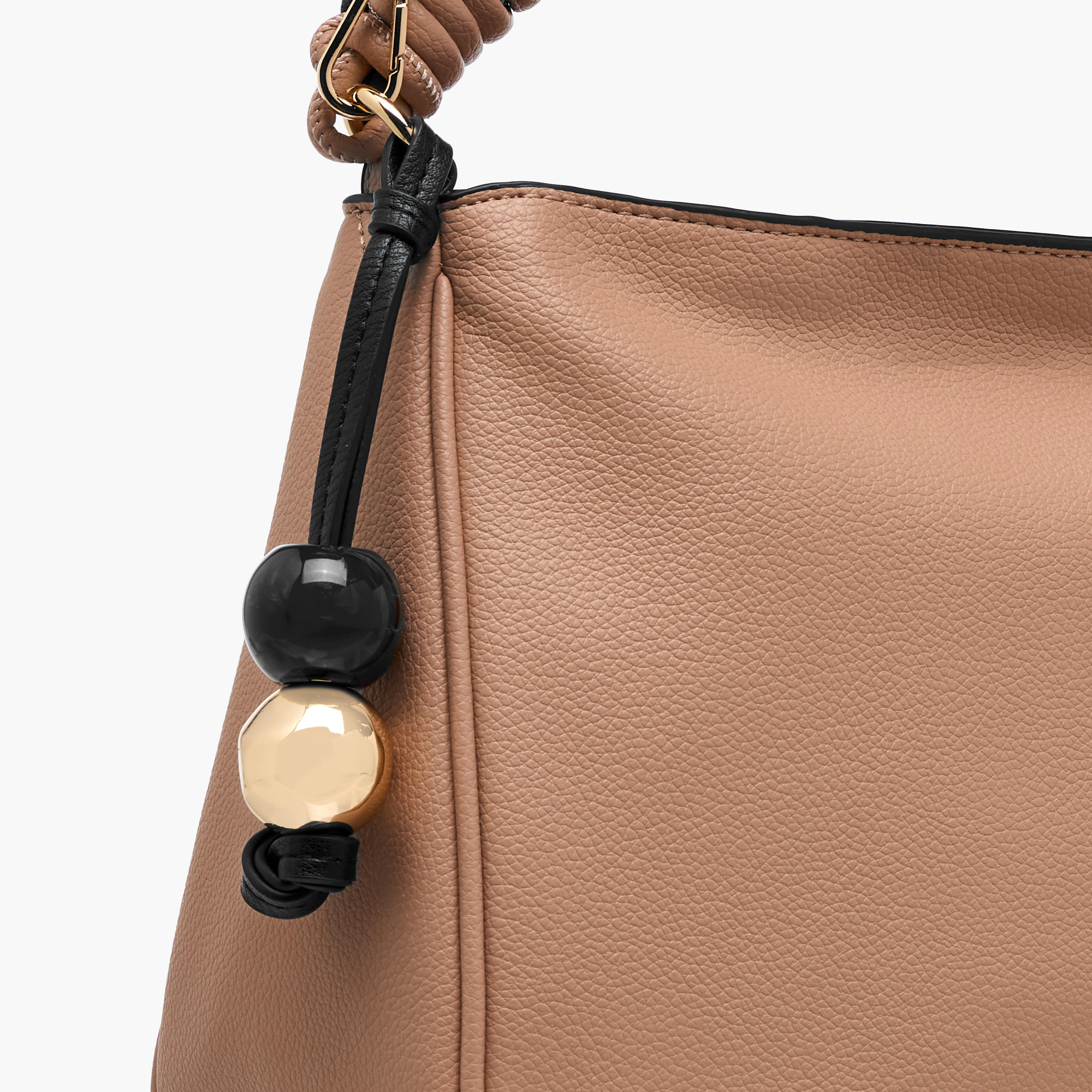 شنطة توتي بارزة الملمس بسحاب إغلاق وحزام قابل للفصل من لويلا جراي-women-bagsandwallets-handbags-image-4