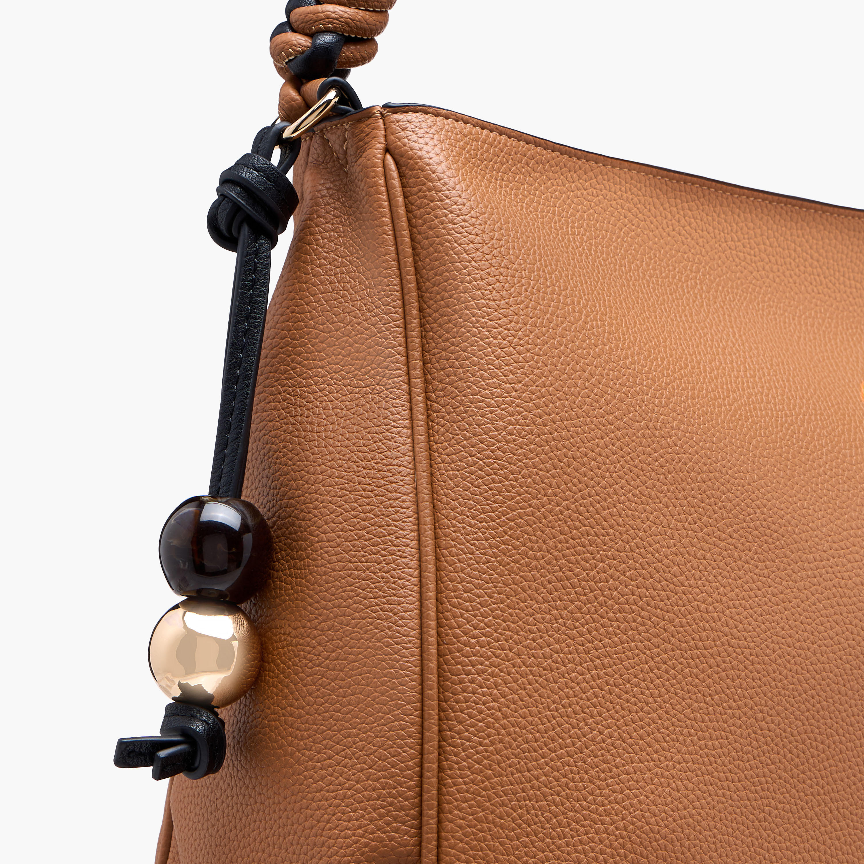 شنطة توتي سادة بسحاب إغلاق ودلاية من لولا جراي-women-bagsandwallets-handbags-image-5