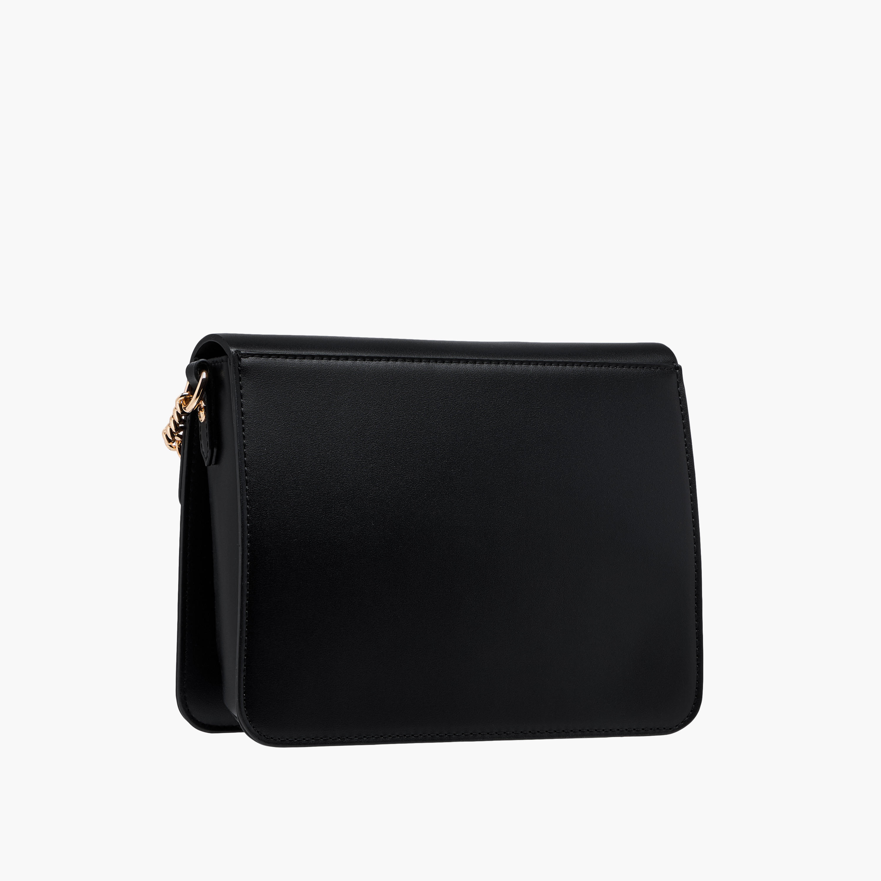 شنطة كروس بودي سادة بحزام قابل للتعديل وطية إغلاق من لولا جراي-women-bagsandwallets-handbags-image-4