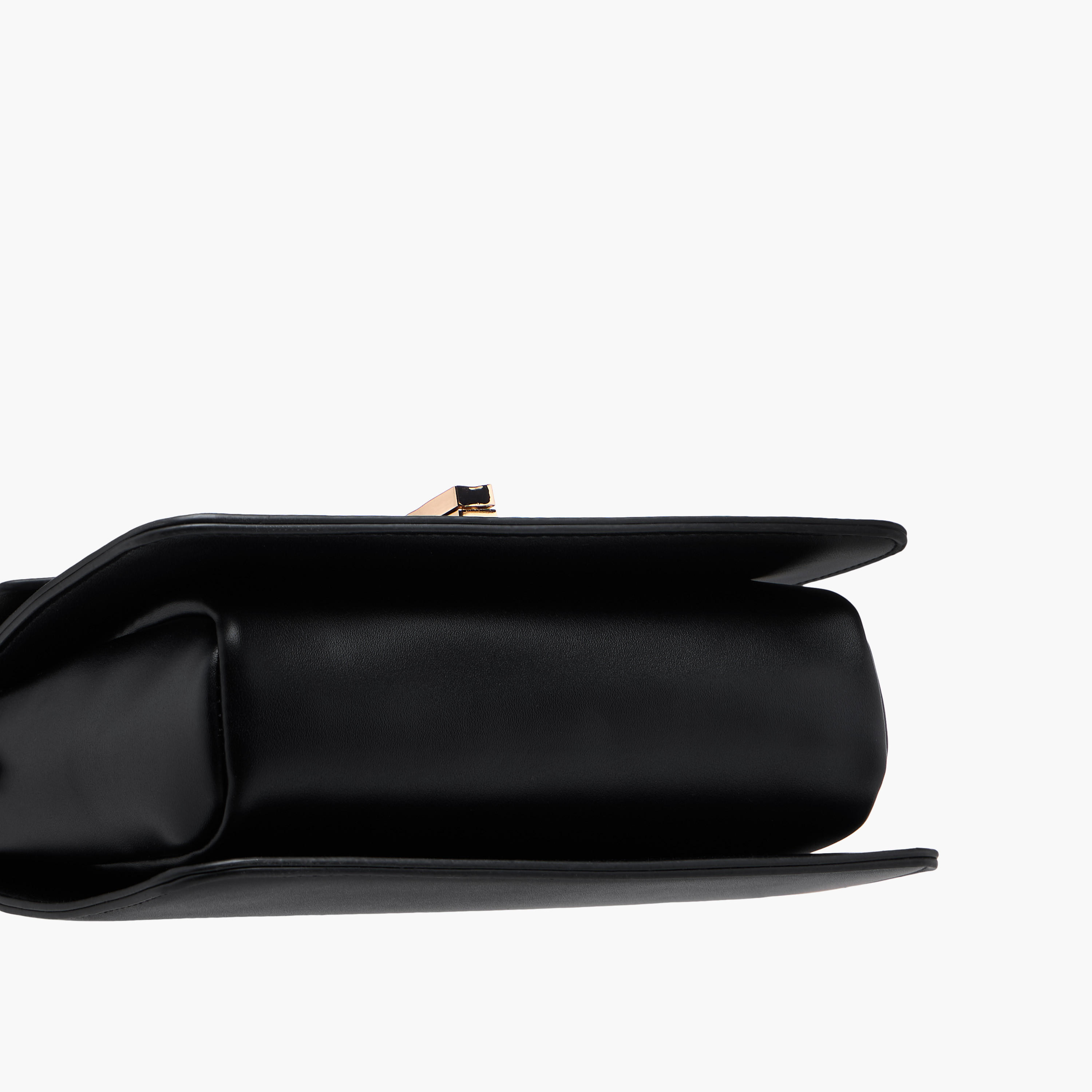شنطة كروس بودي سادة بحزام قابل للتعديل وطية إغلاق من لولا جراي-women-bagsandwallets-handbags-image-7